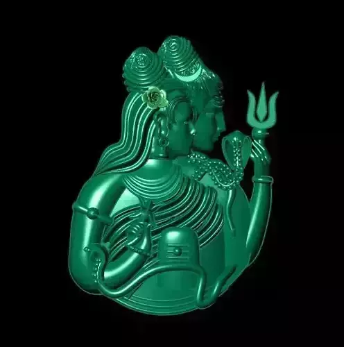 Shiva-Parvati Pendant