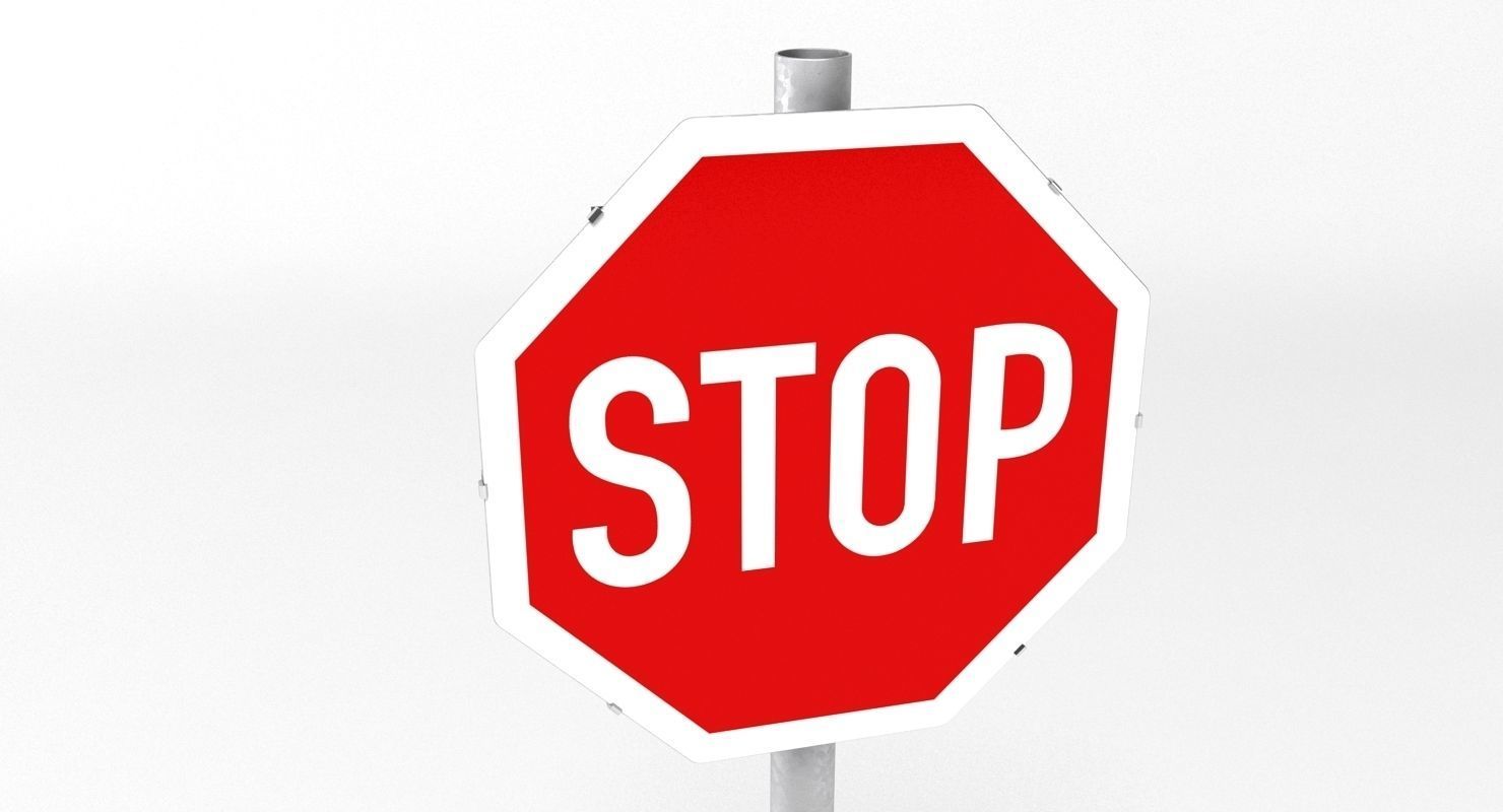 Traffic Signs 3D model_10