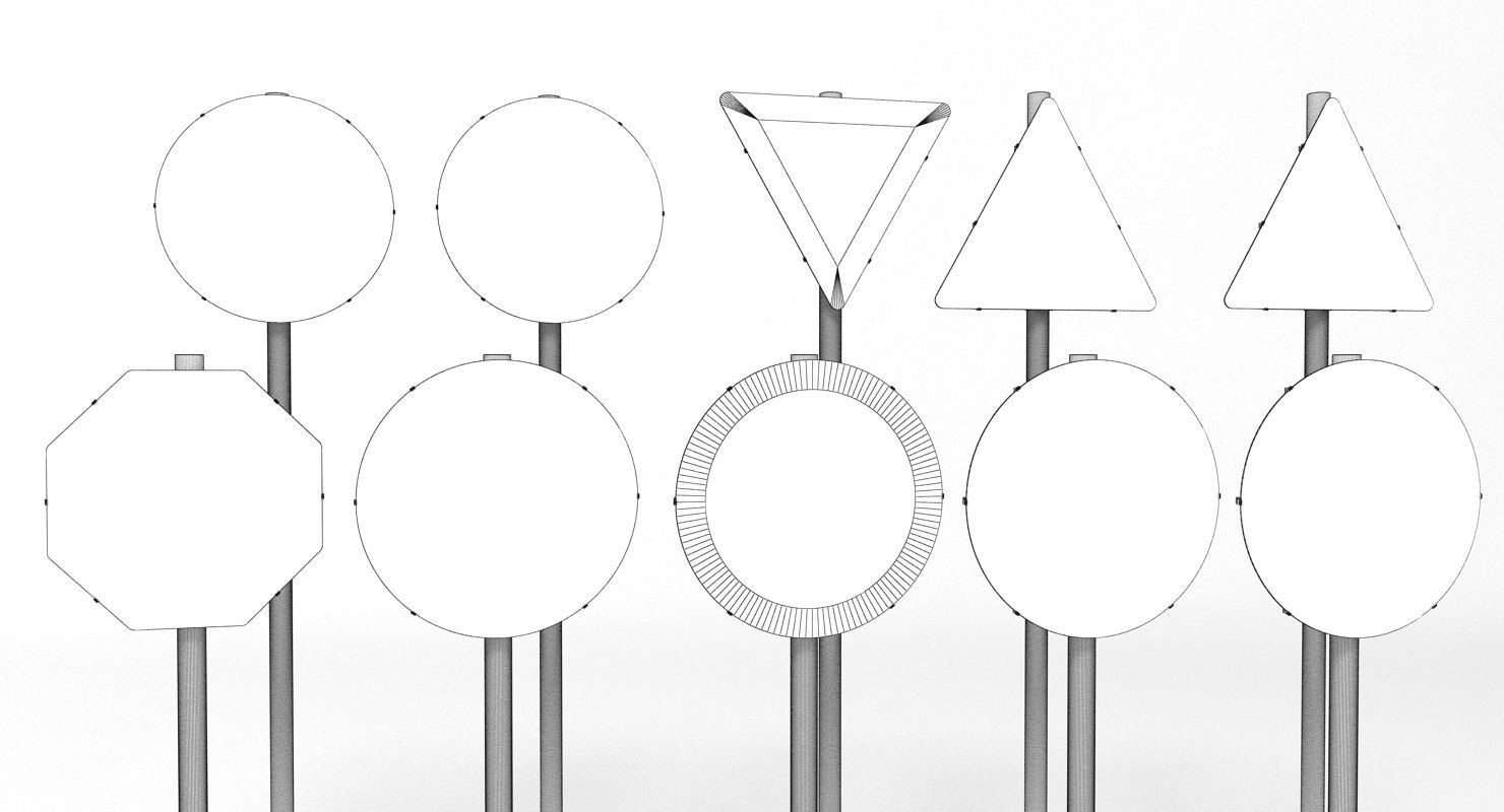 Traffic Signs 3D model_9