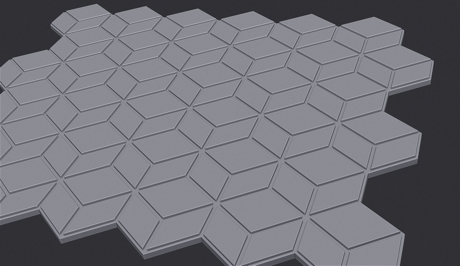 Cubic Pattern Seamless 3D print model_3