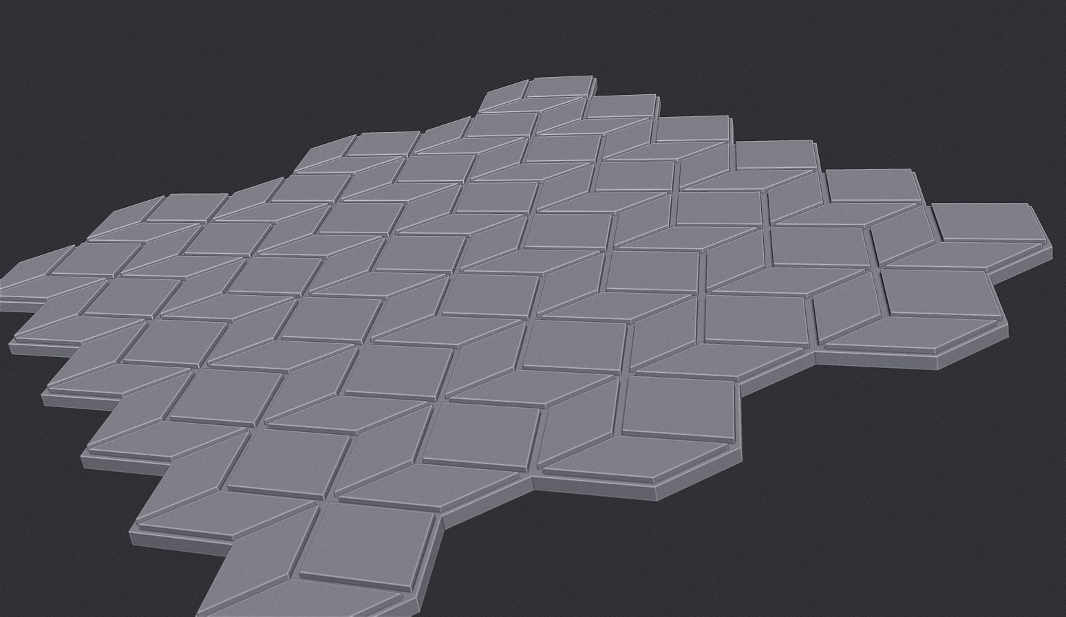 Cubic Pattern Seamless 3D print model_5
