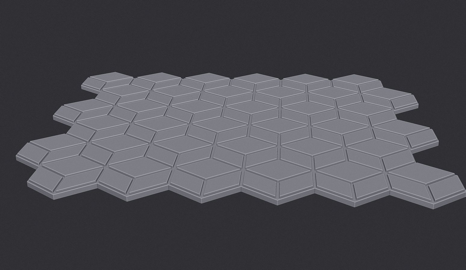 Cubic Pattern Seamless 3D print model_2