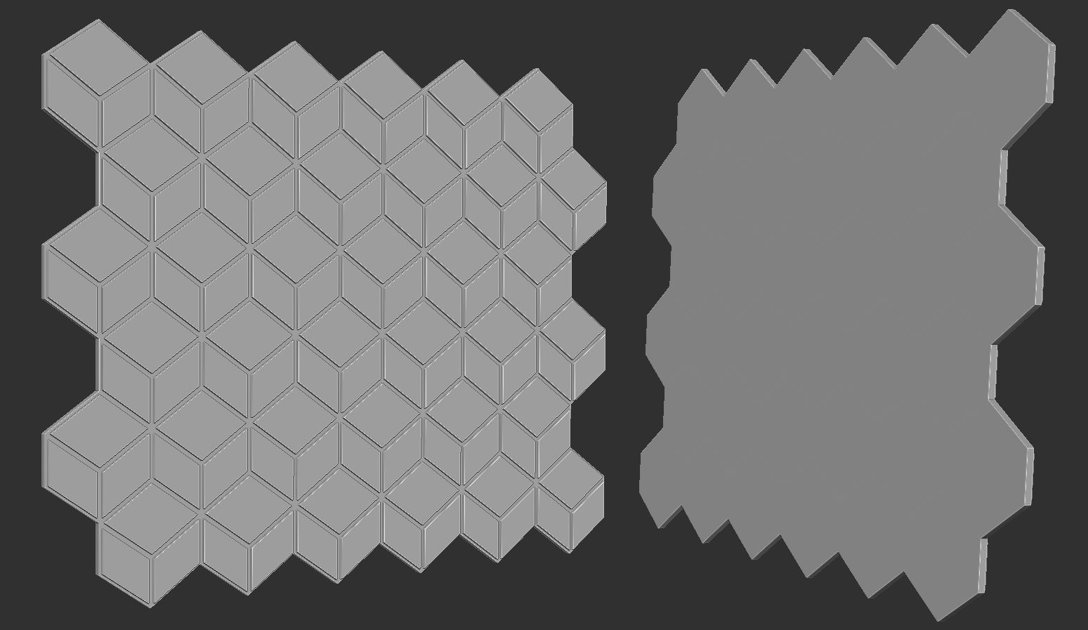 Cubic Pattern Seamless 3D print model_6