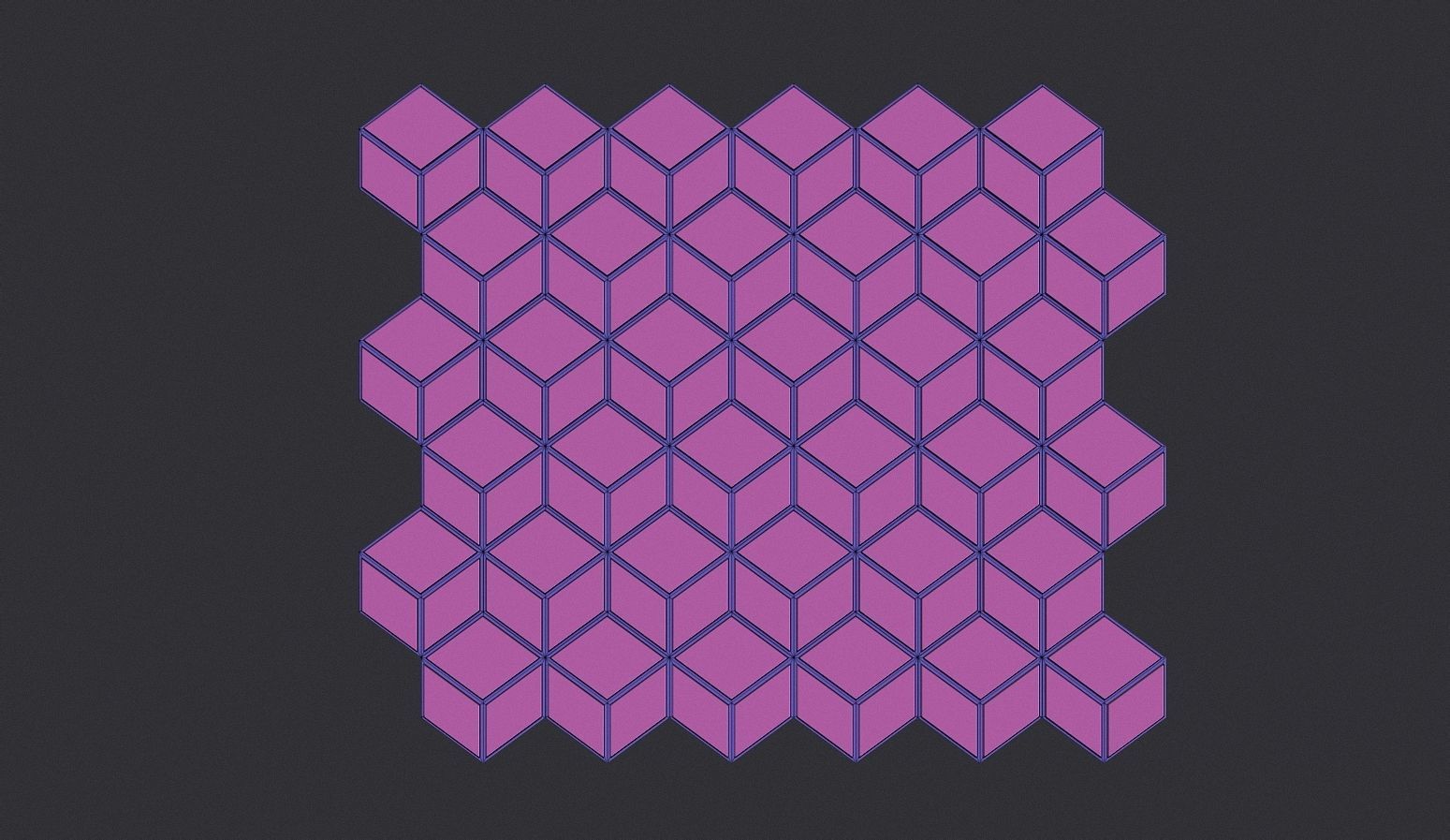 Cubic Pattern Seamless 3D print model_7