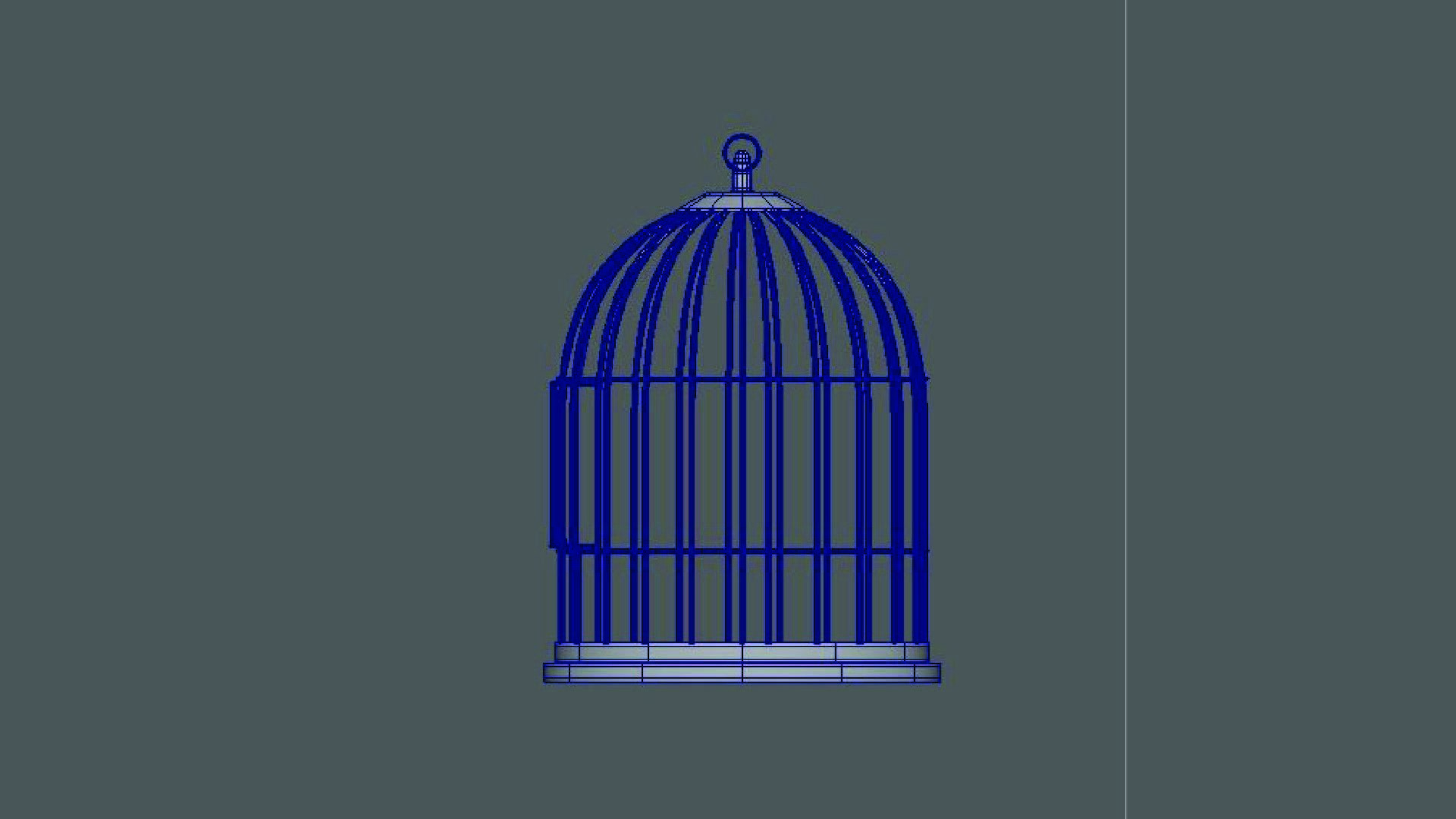 Bird Cage 3D model_6