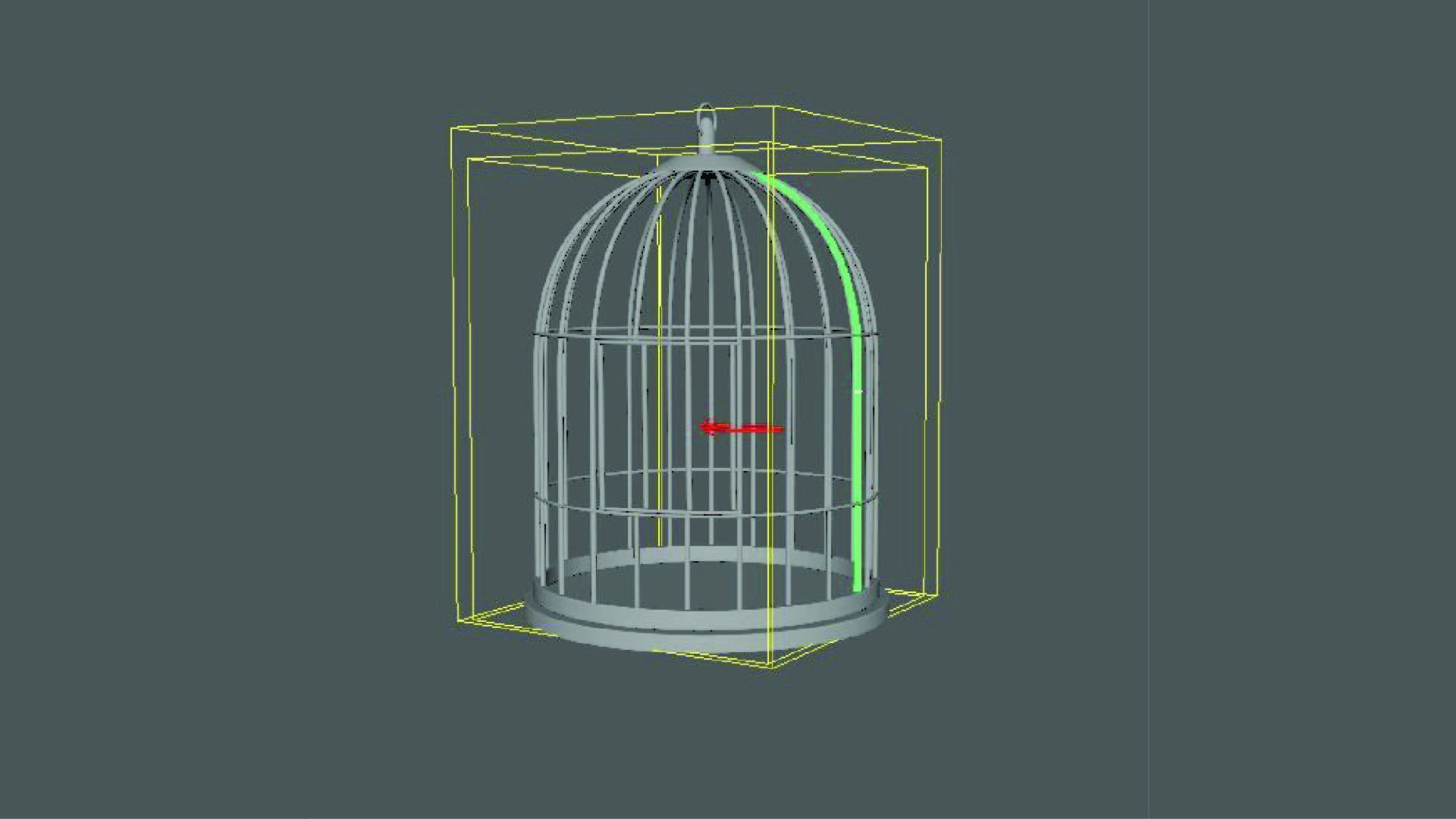 Bird Cage 3D model_2