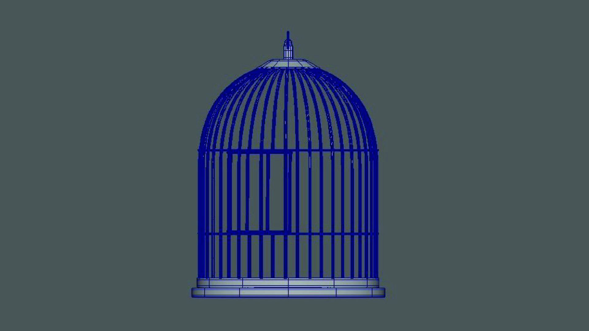 Bird Cage 3D model_7