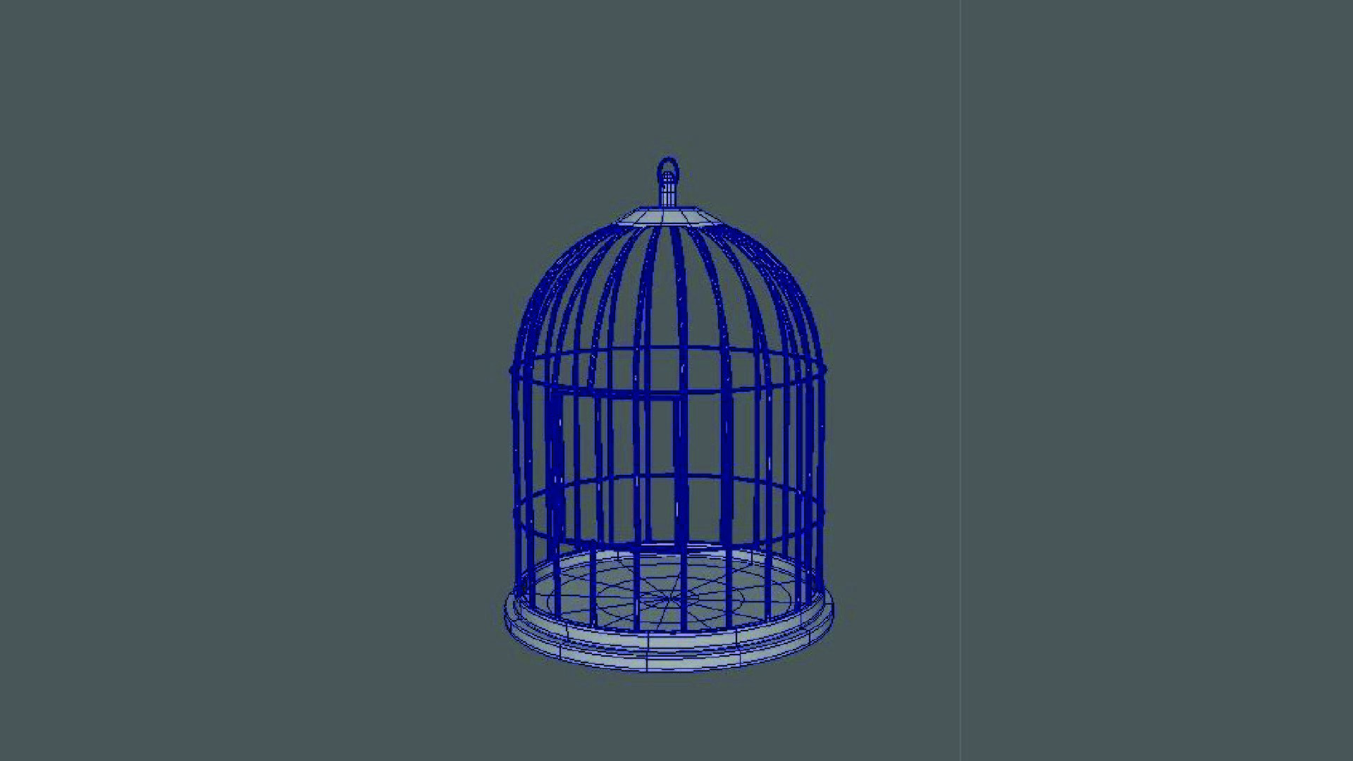 Bird Cage 3D model_5