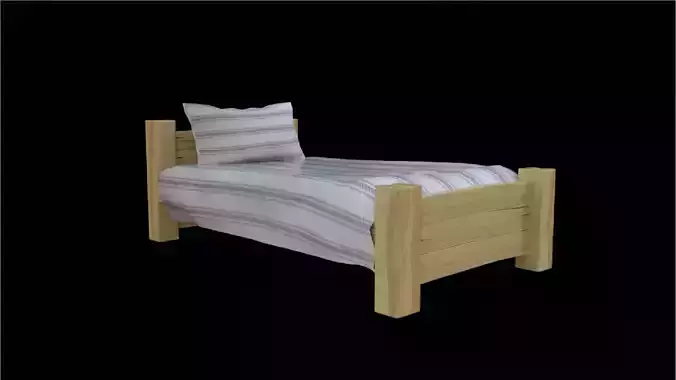 Wooden Bed