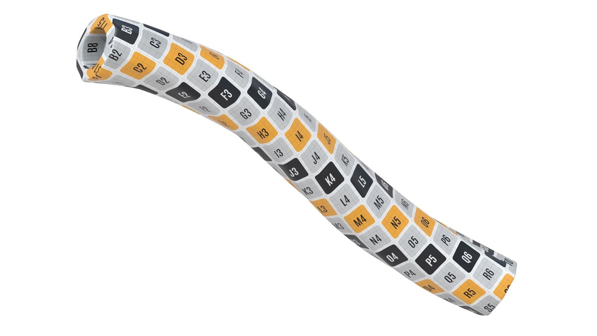 Pasta Elicoidali Rigate macaroni 3D model_2