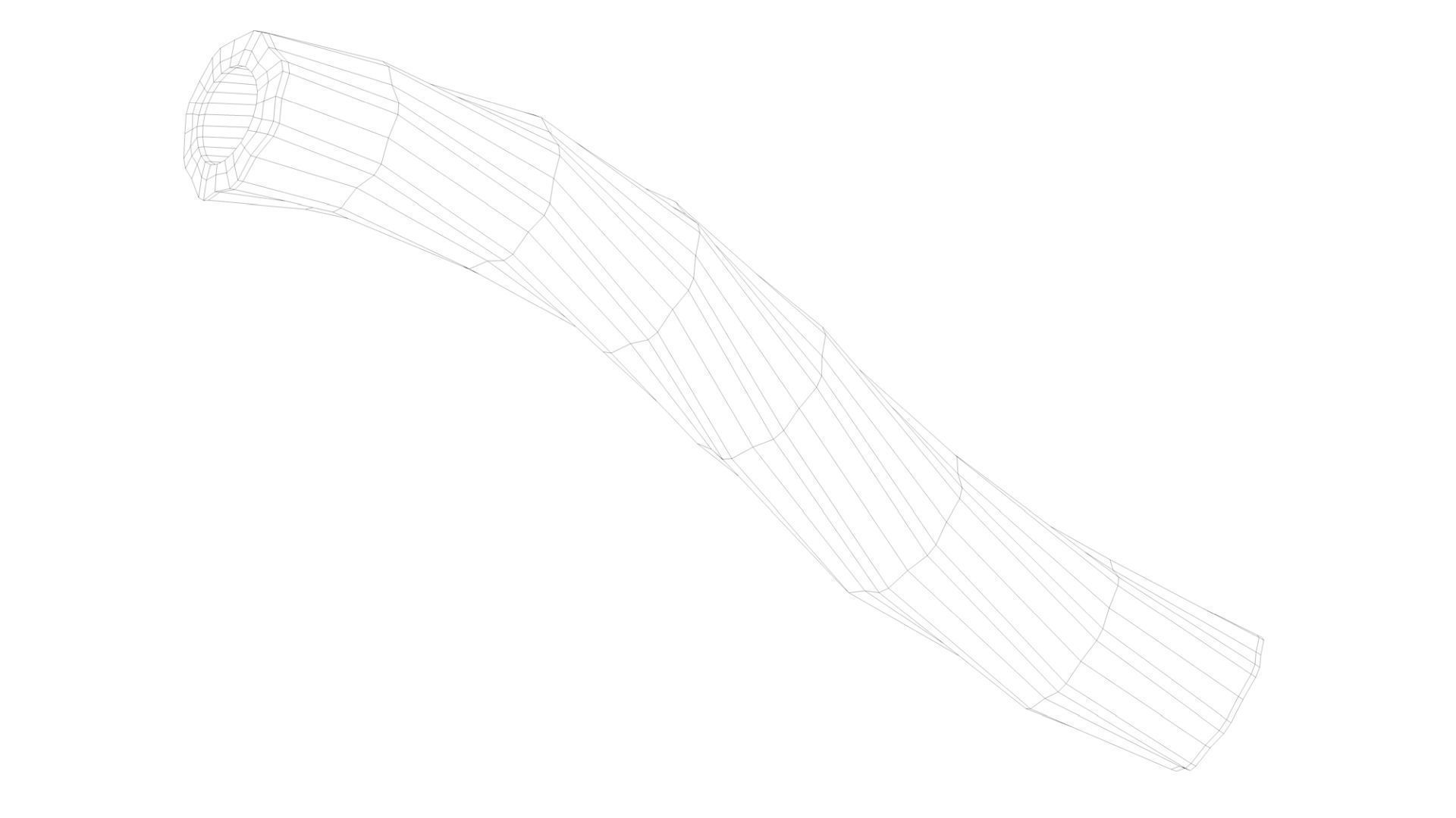 Pasta Elicoidali Rigate macaroni 3D model_4