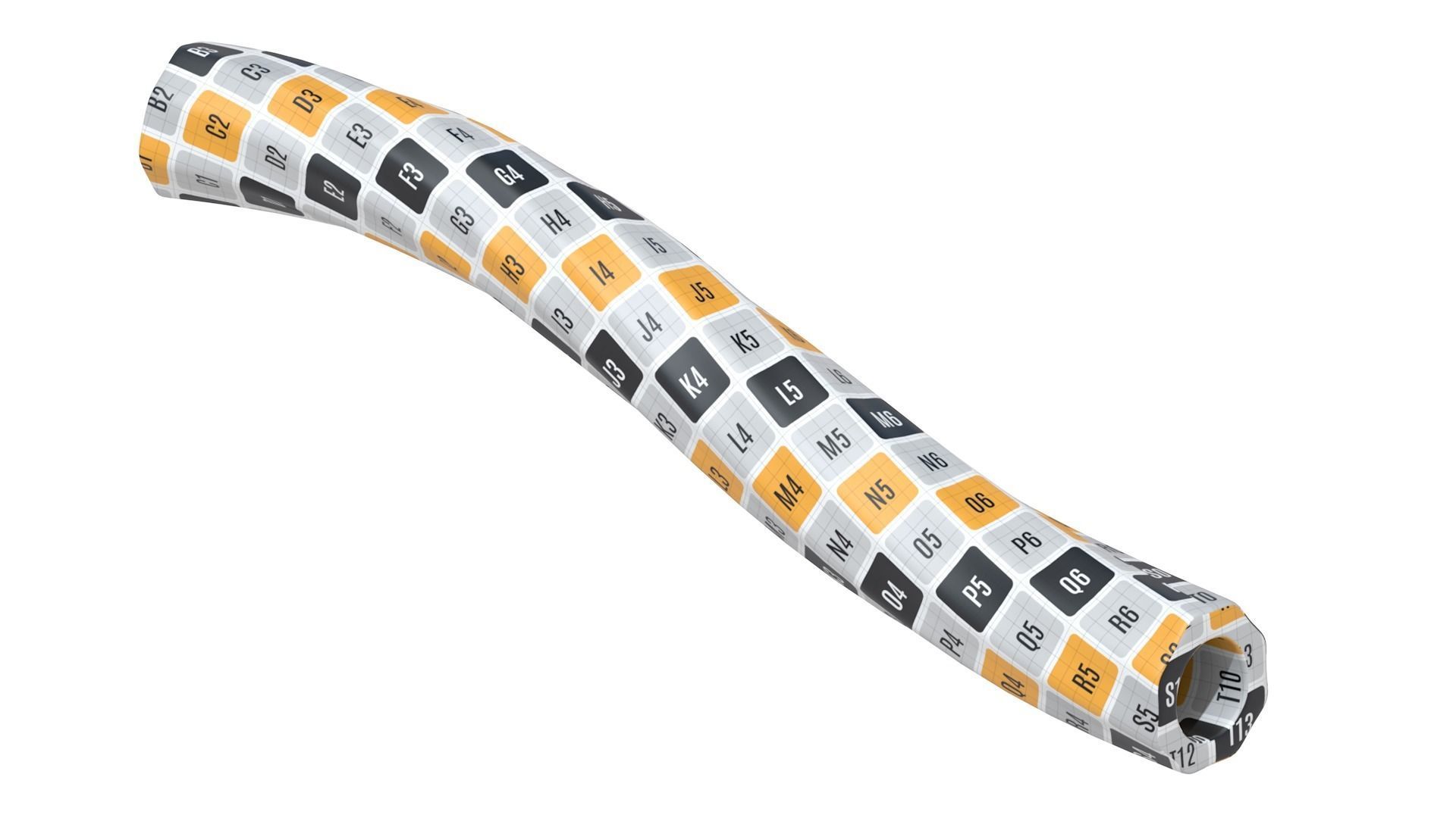 Pasta Elicoidali Rigate macaroni 3D model_3