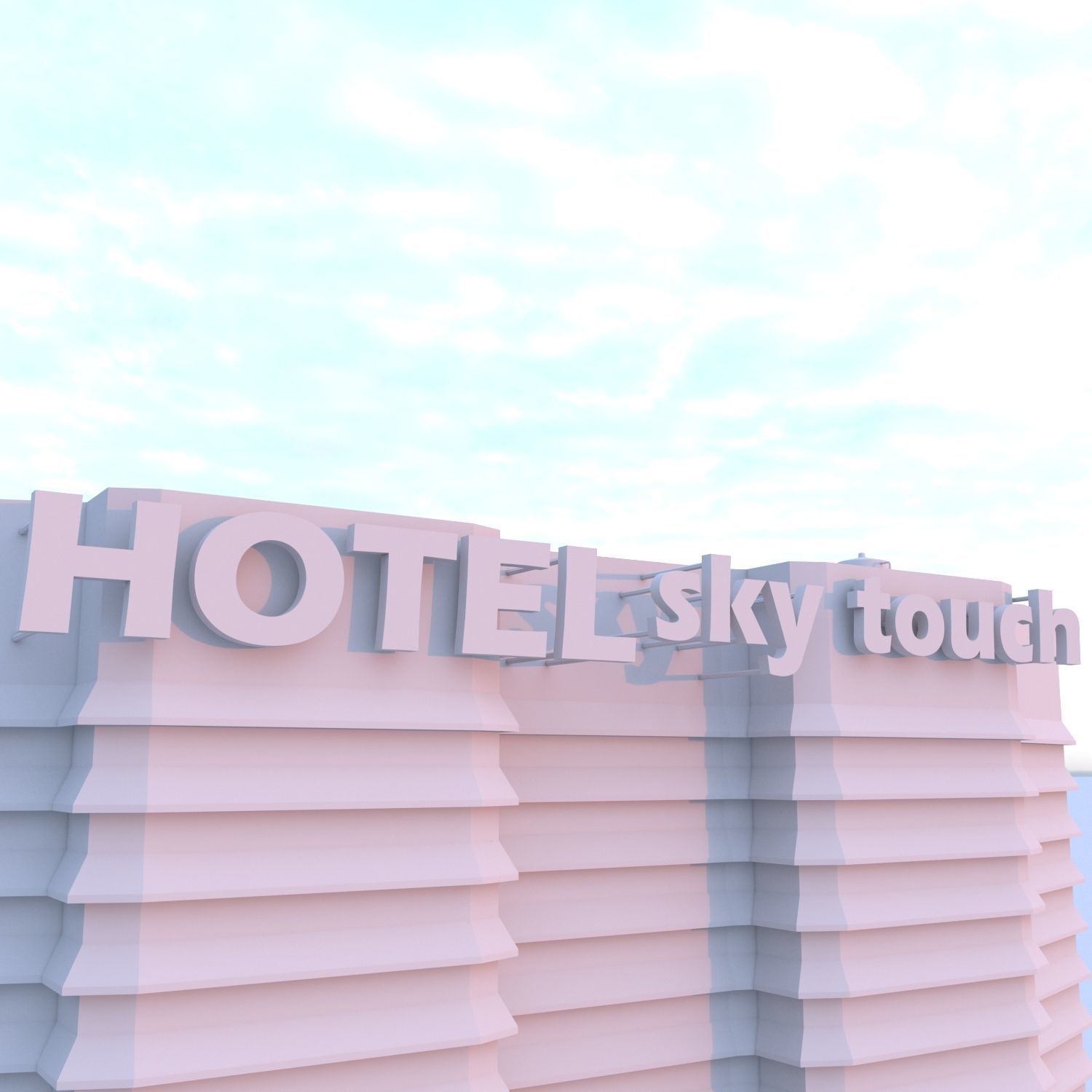 Sky Touch Hotel 3D model_7