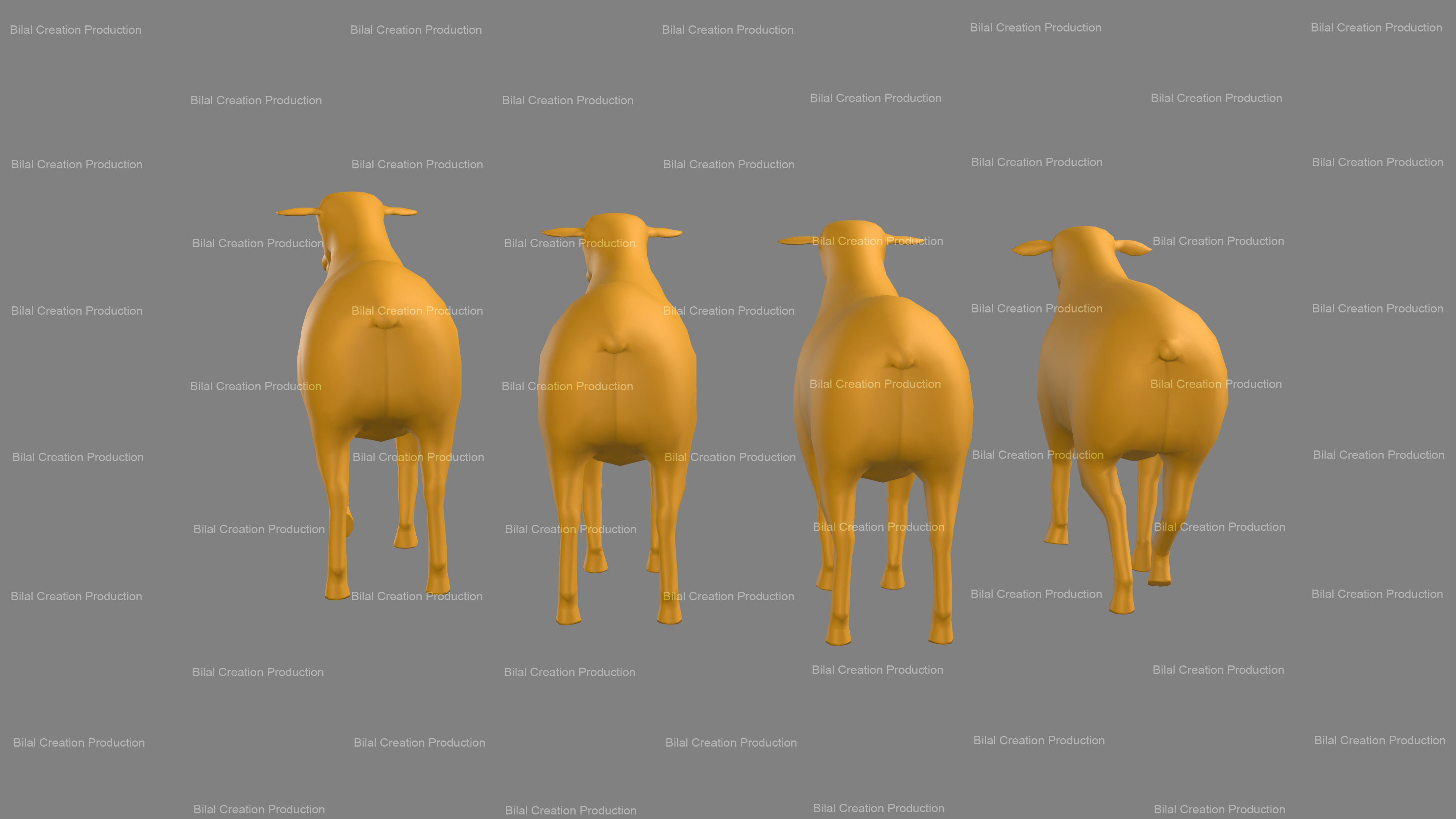 Sheep Animated Low-poly 3D model_19