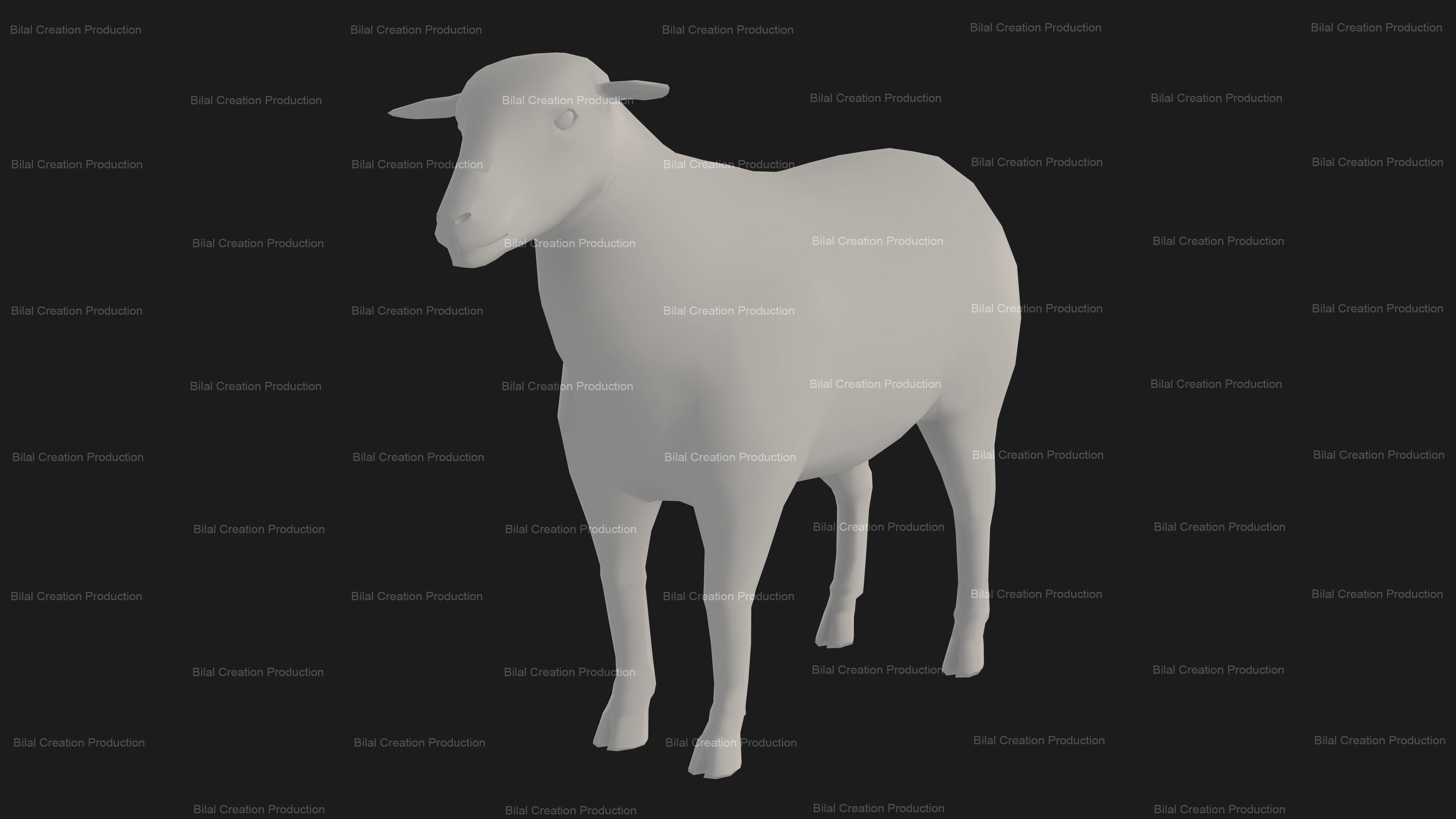 Sheep Animated Low-poly 3D model_17