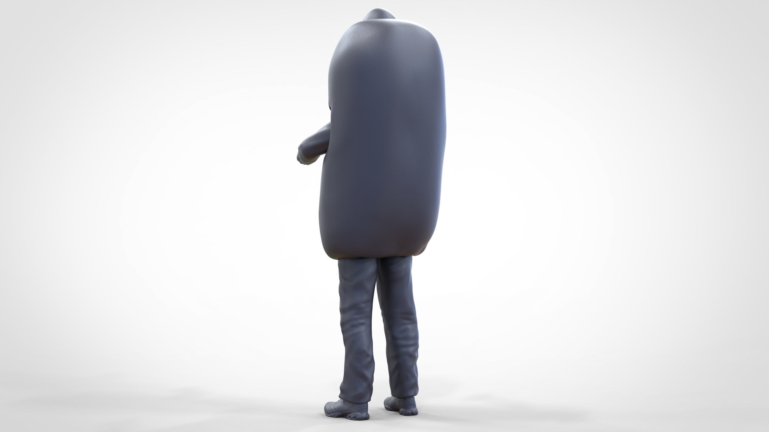 N4 Salesperson hotdog Seller 3D print model_33