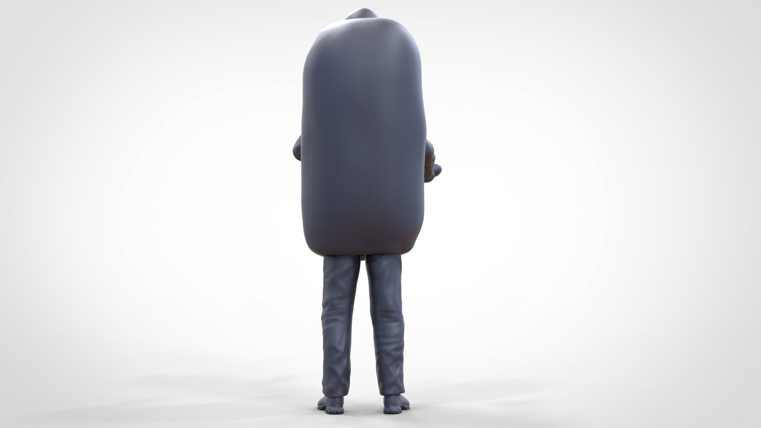 N4 Salesperson hotdog Seller 3D print model_34