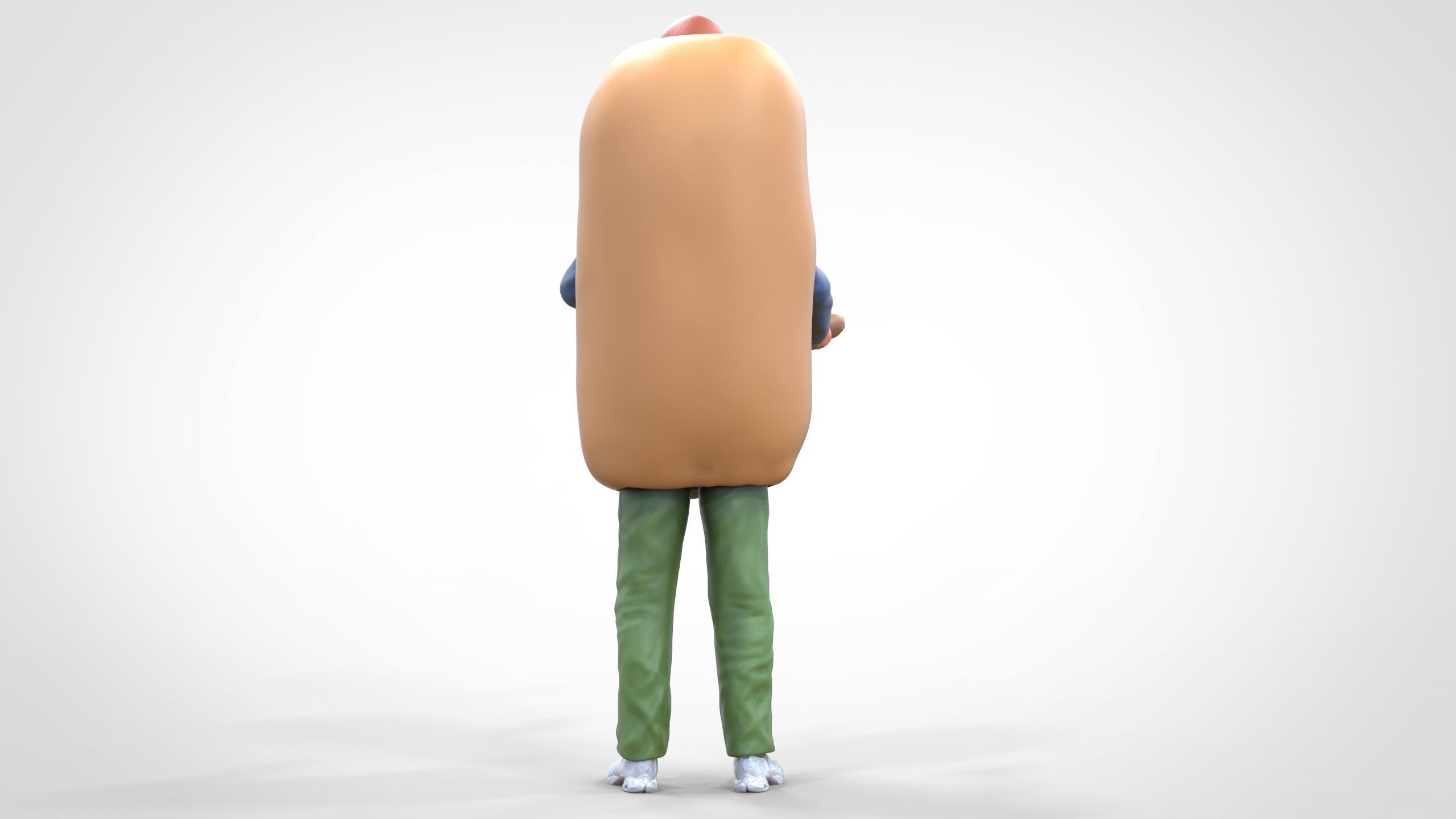 N4 Salesperson hotdog Seller 3D print model_15