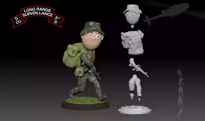 1SG Little Top- LRSD 1989-1992 3D print model