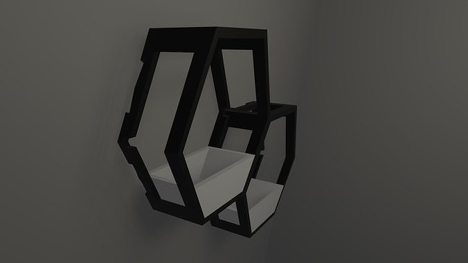 Modular Honeycomb Wall Planter 3D print model