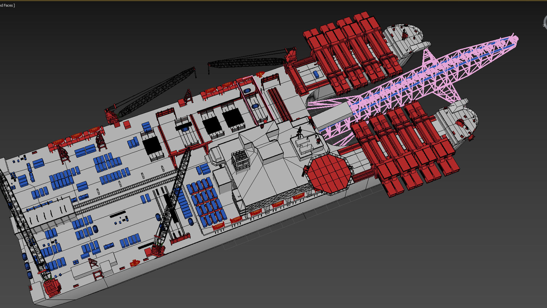 Pioneering spirit  Pipelay vessel 3D model_18
