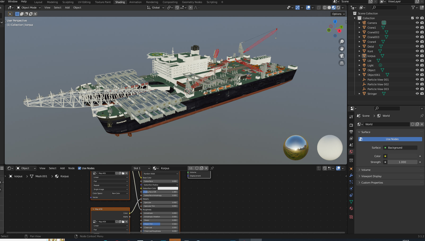 Pioneering spirit  Pipelay vessel 3D model_13