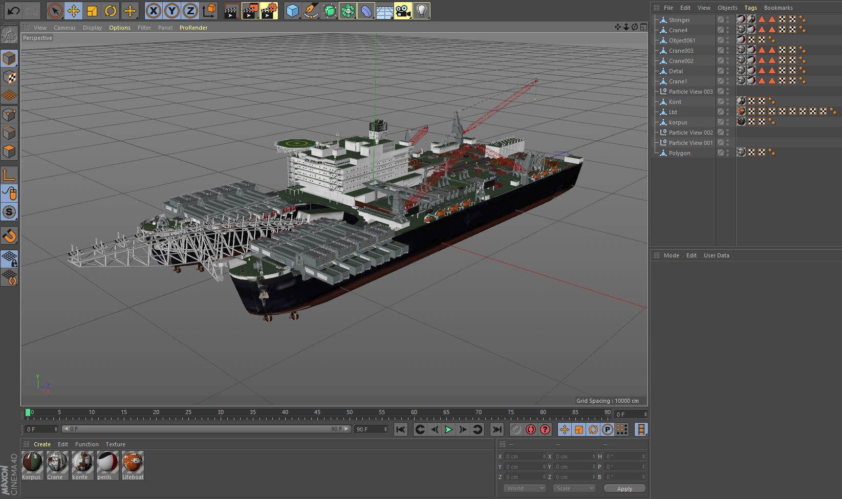 Pioneering spirit  Pipelay vessel 3D model_12