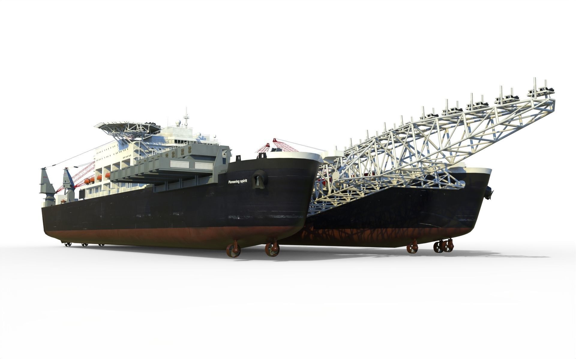 Pioneering spirit  Pipelay vessel 3D model_1