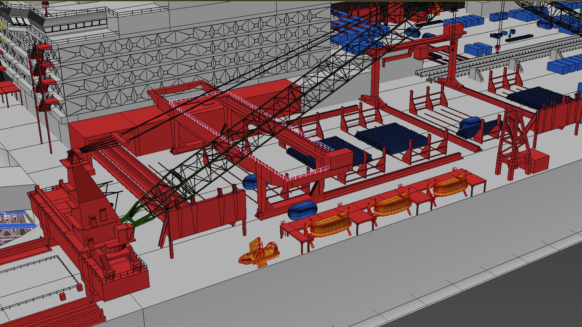 Pioneering spirit  Pipelay vessel 3D model_16