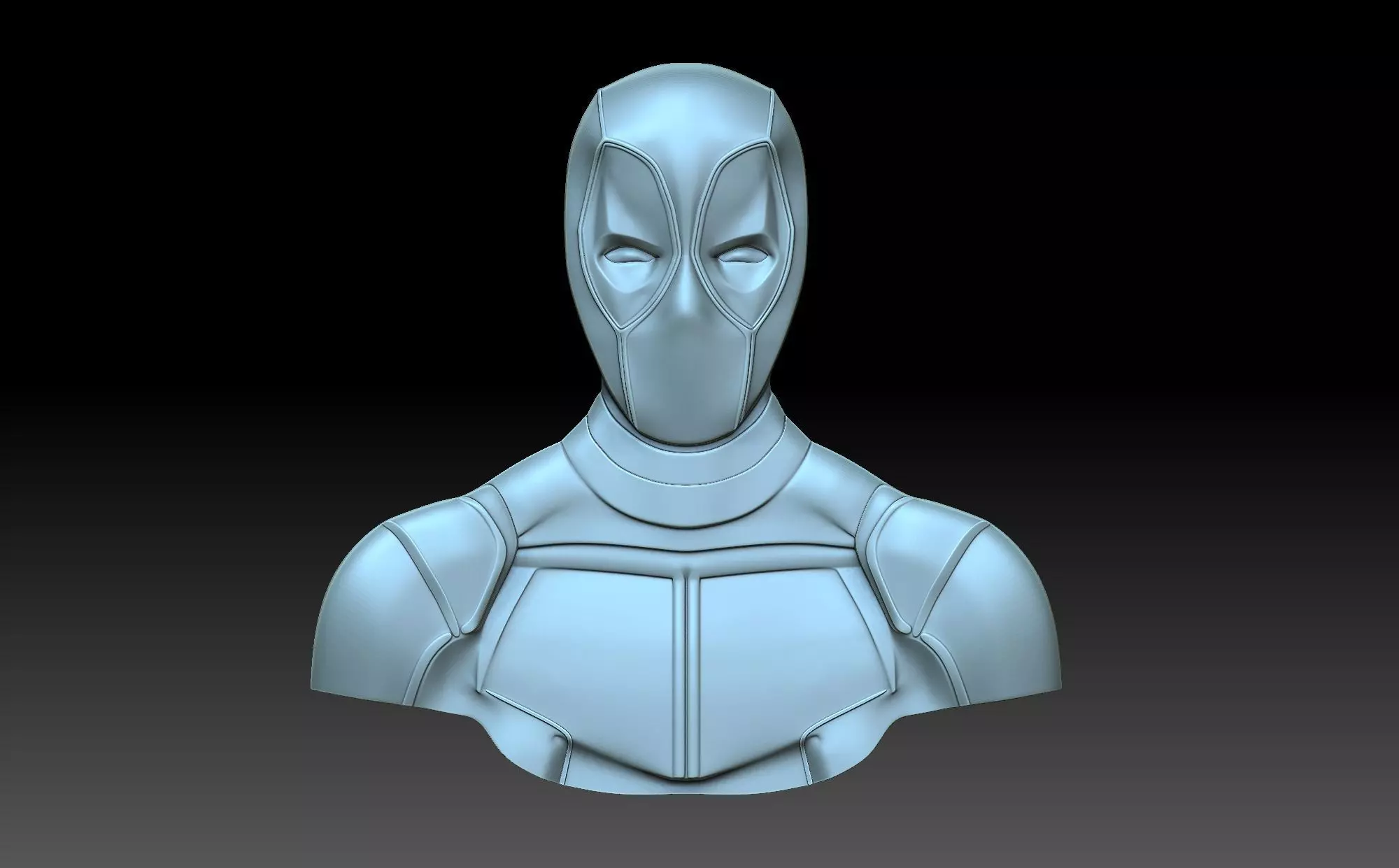 Deadpool bust 3D print model_0