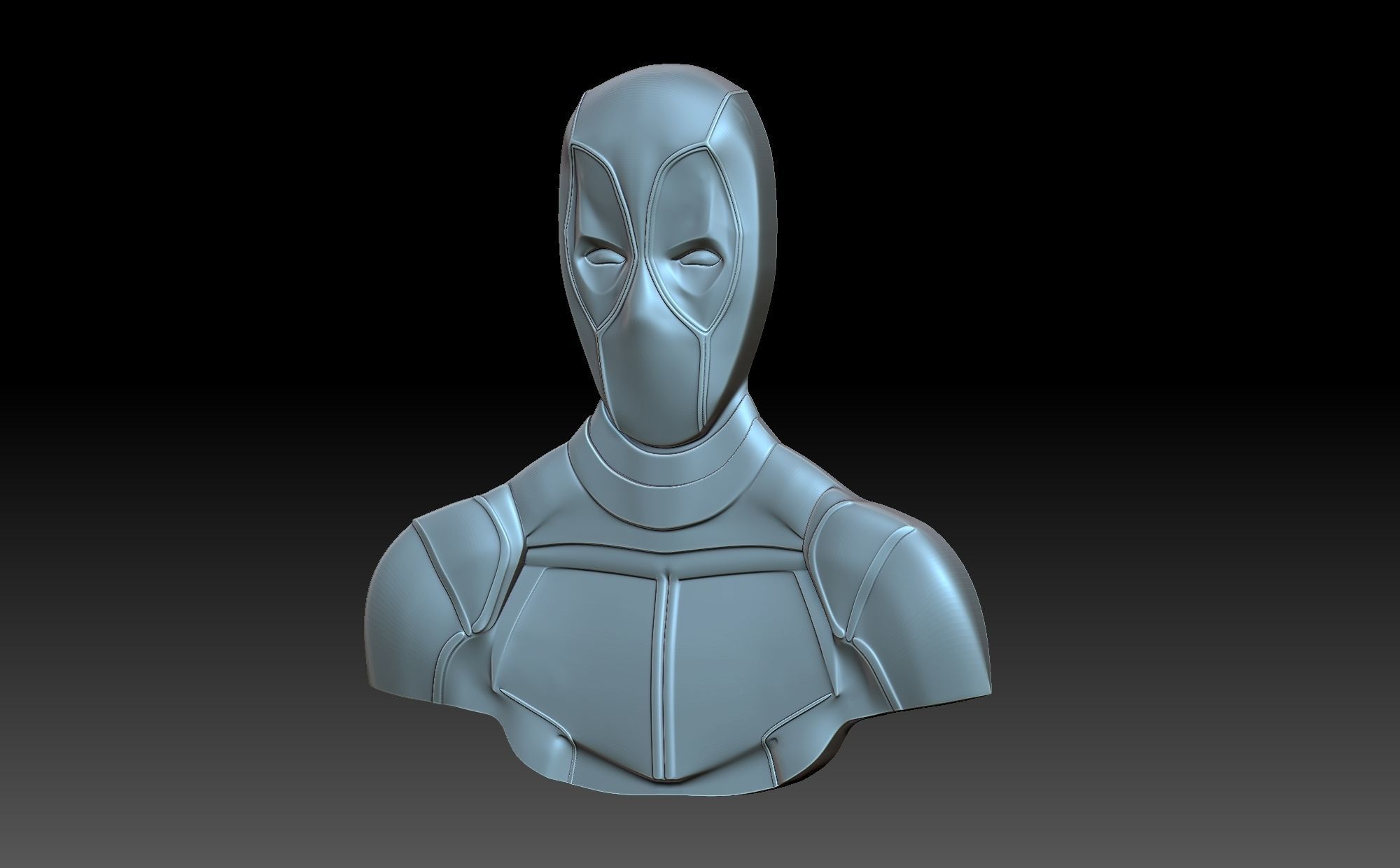 Deadpool bust 3D print model_1