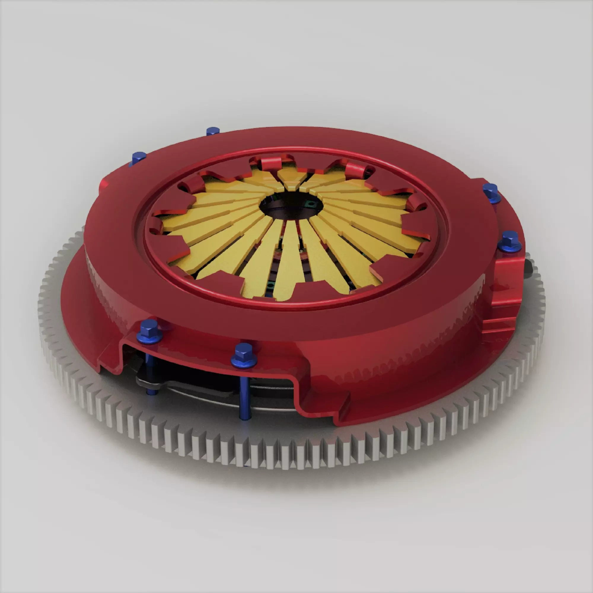 Clutch Assembly Low-poly 3D model