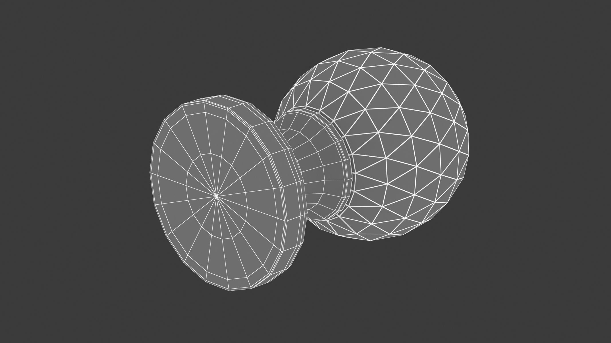 Glass Facetted Mortice Door Knob 3D model_6