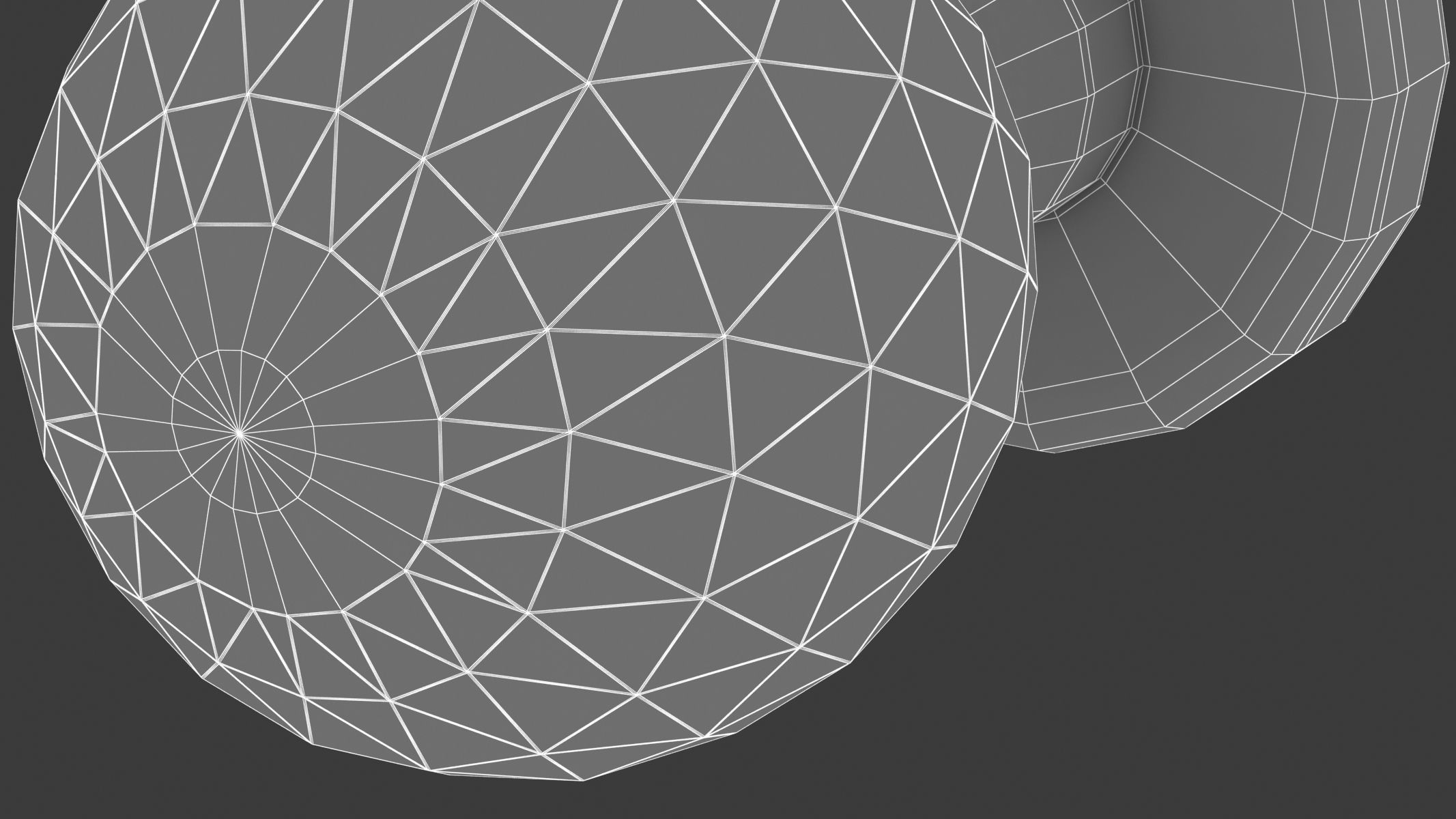 Glass Facetted Mortice Door Knob 3D model_8