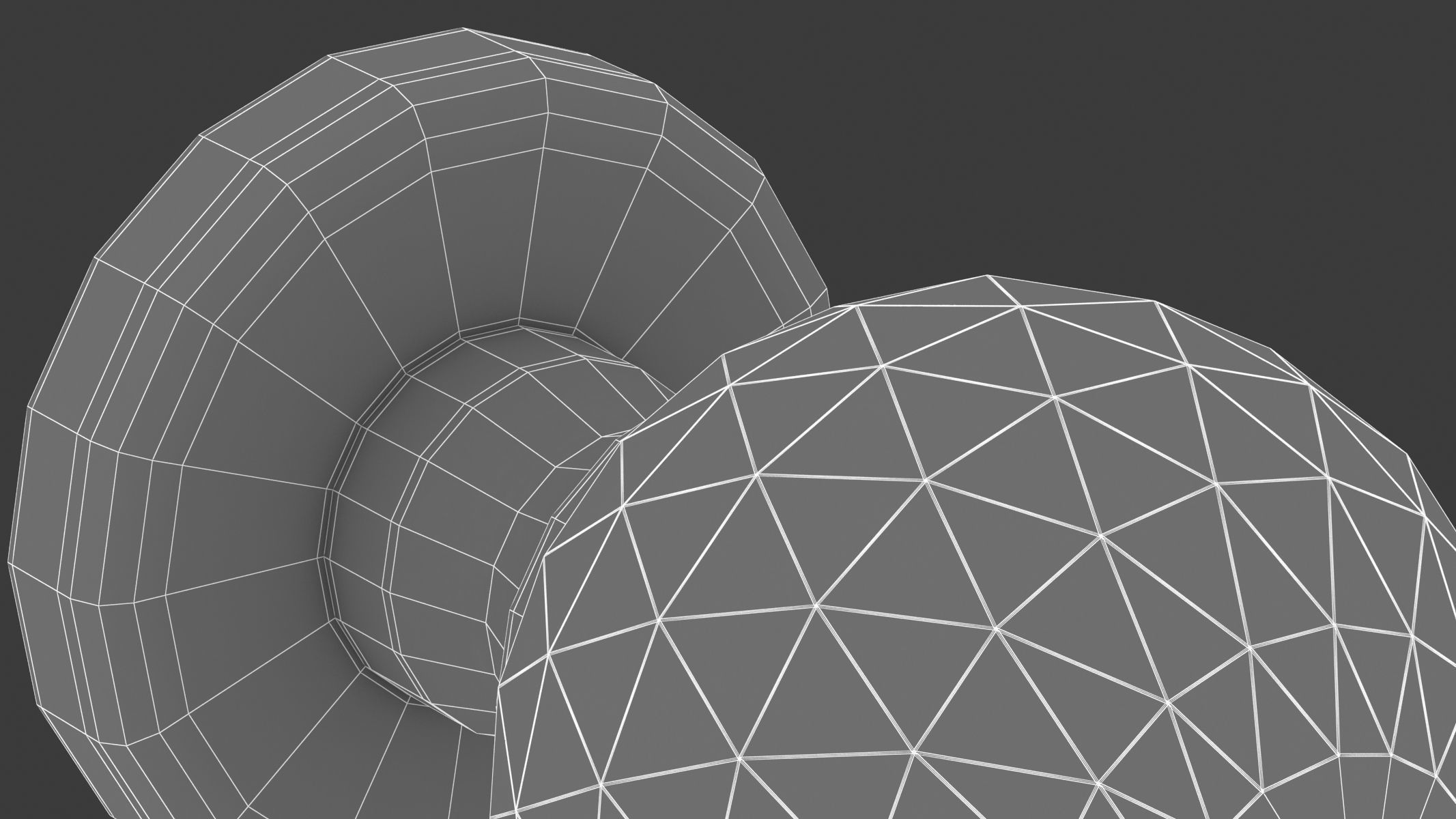 Glass Facetted Mortice Door Knob 3D model_9