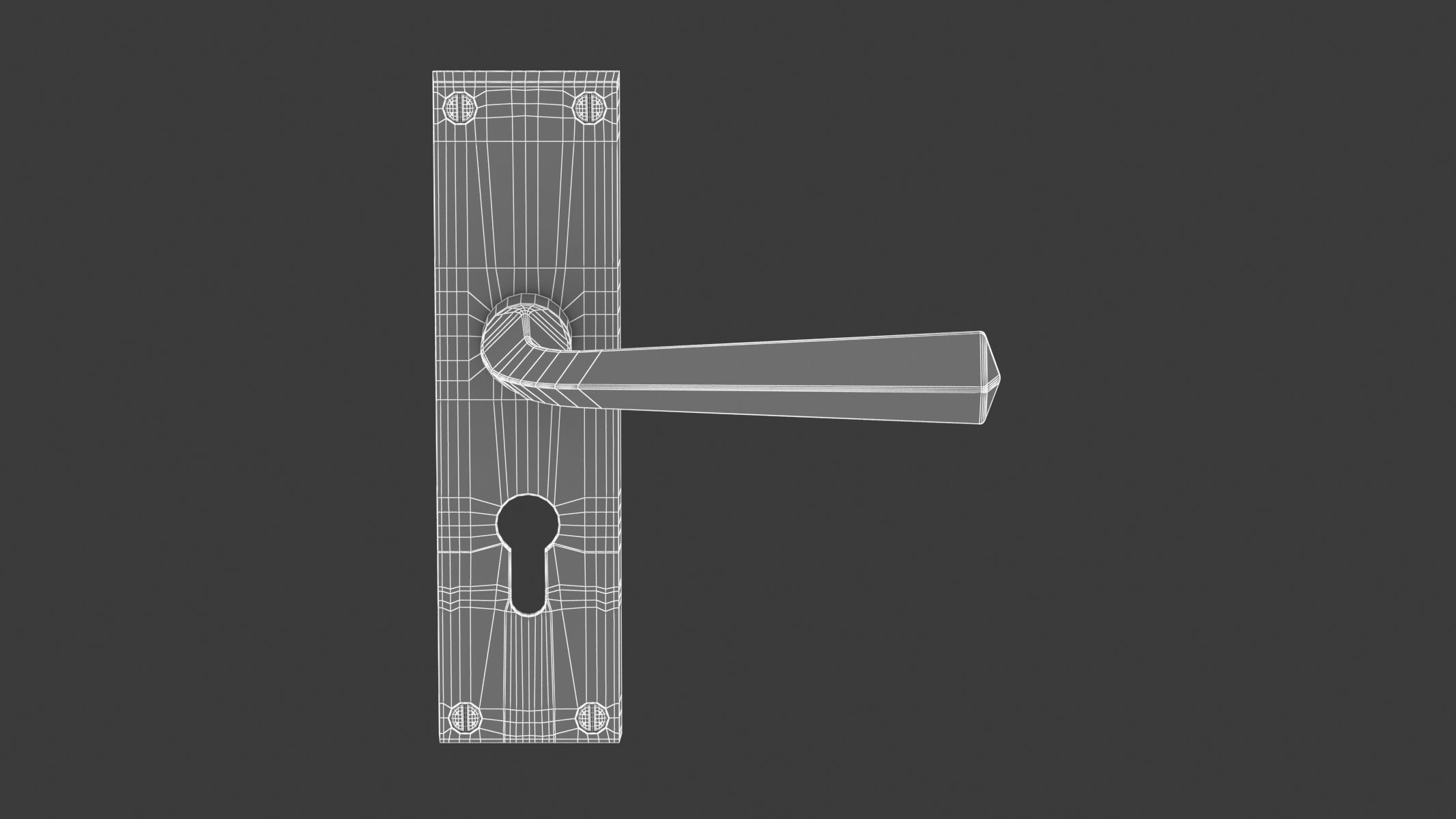 M Marcus Bridgnorth Door Handle 3D model_5