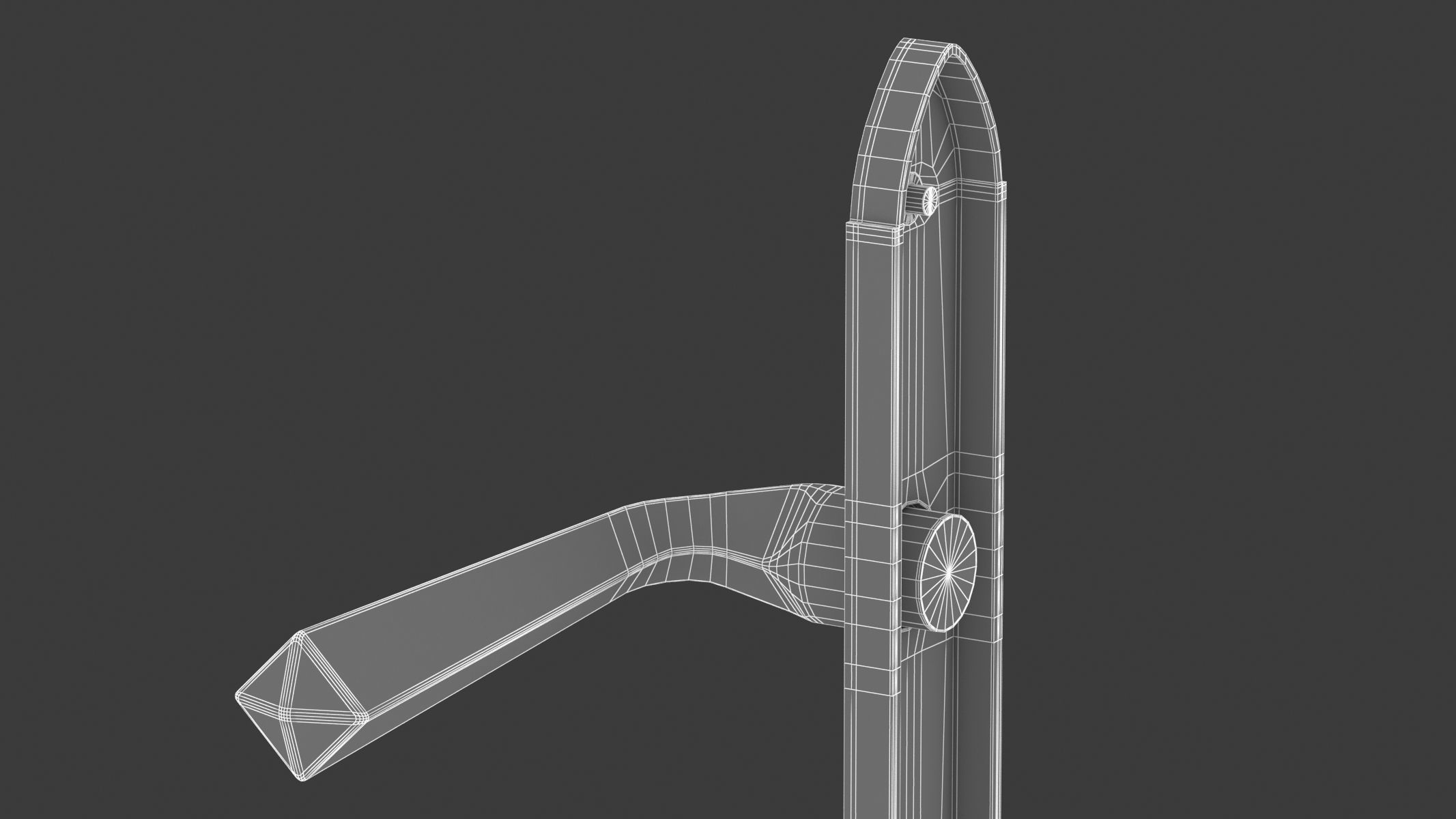 M Marcus Grafton Door Handle 3D model_8