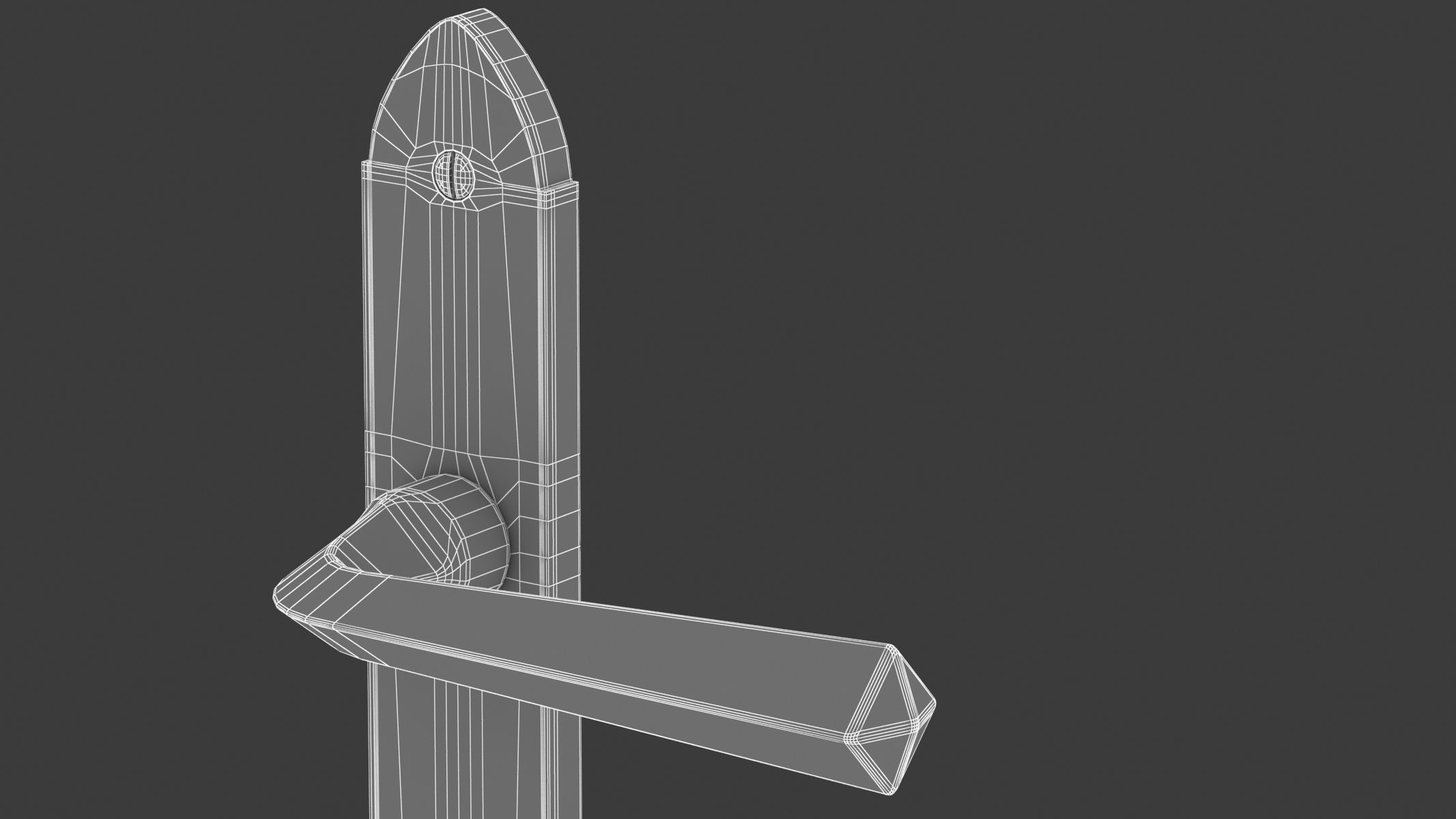 M Marcus Grafton Door Handle 3D model_9