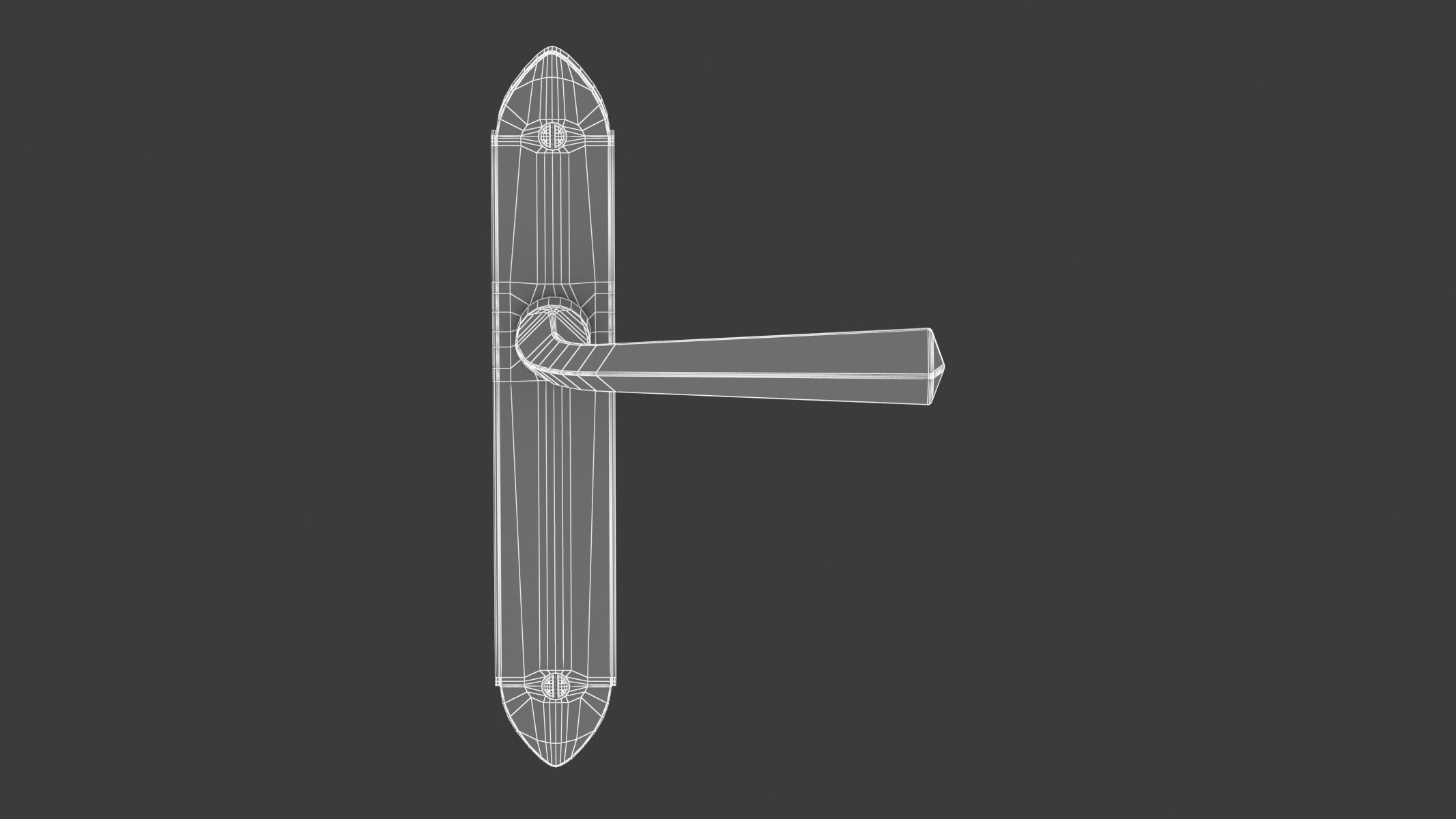 M Marcus Grafton Door Handle 3D model_5