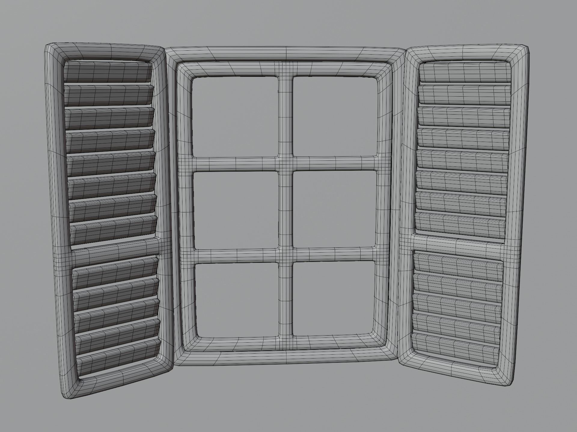 Cartoon Window 18a 3D model_11