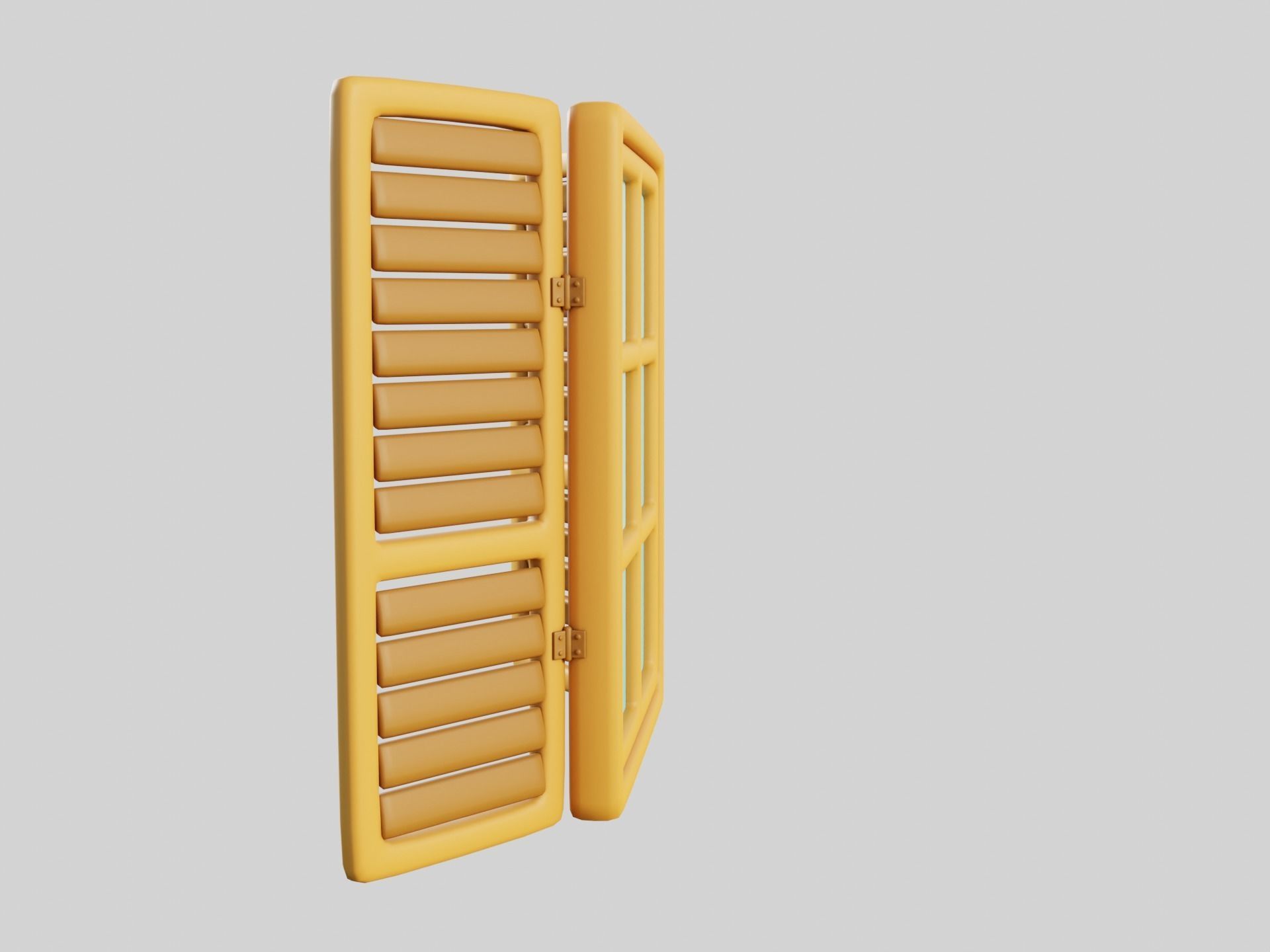 Cartoon Window 18a 3D model_7