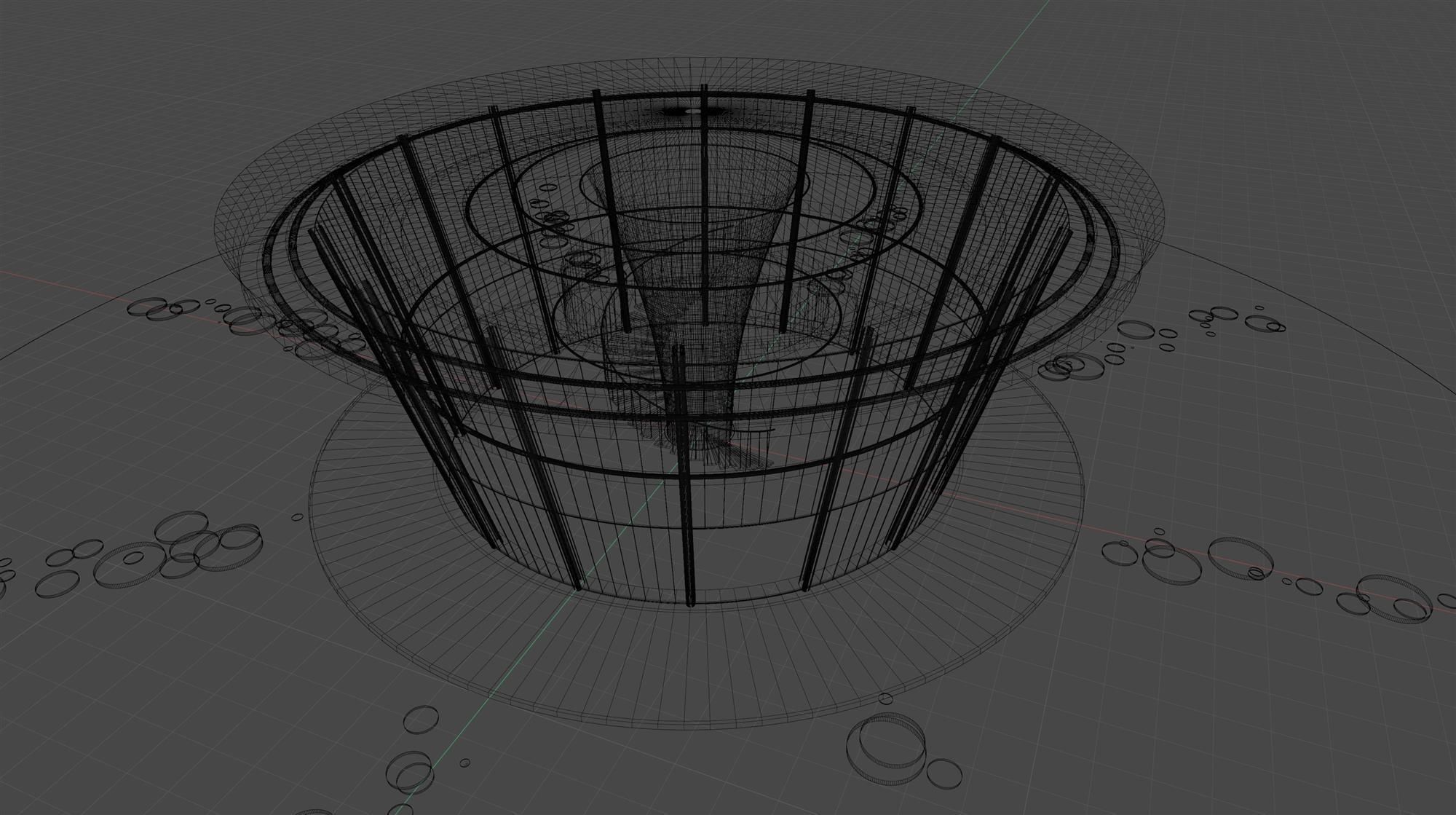 Round pavilion in concept 3D model_8