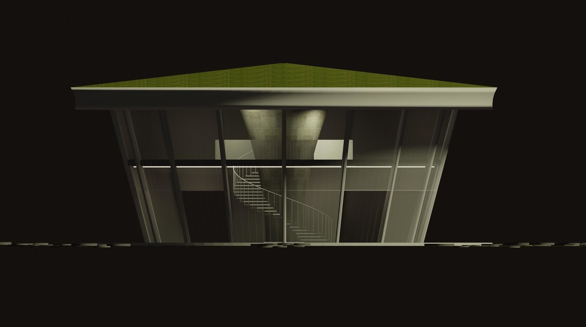 Round pavilion in concept 3D model_7