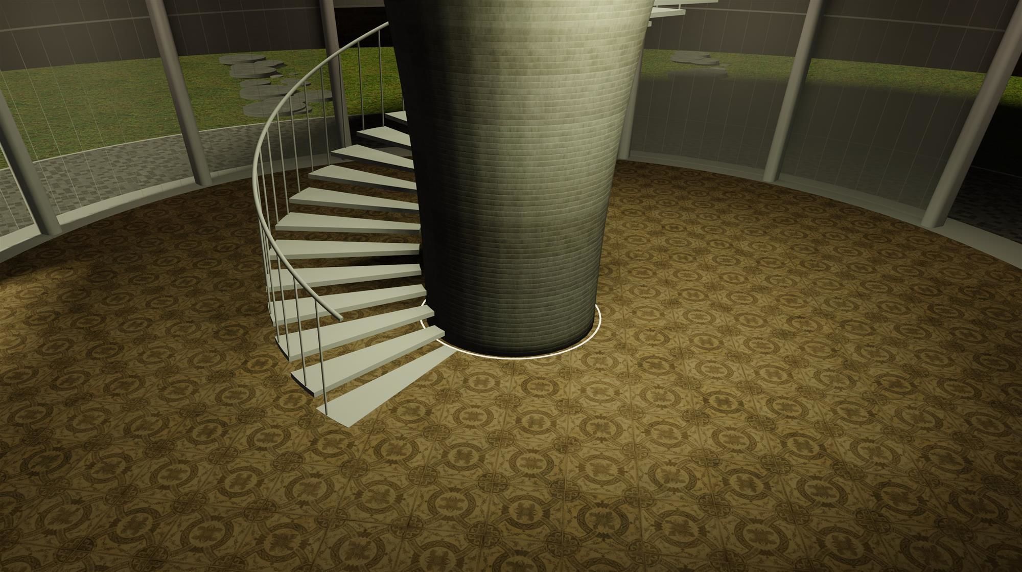 Round pavilion in concept 3D model_6