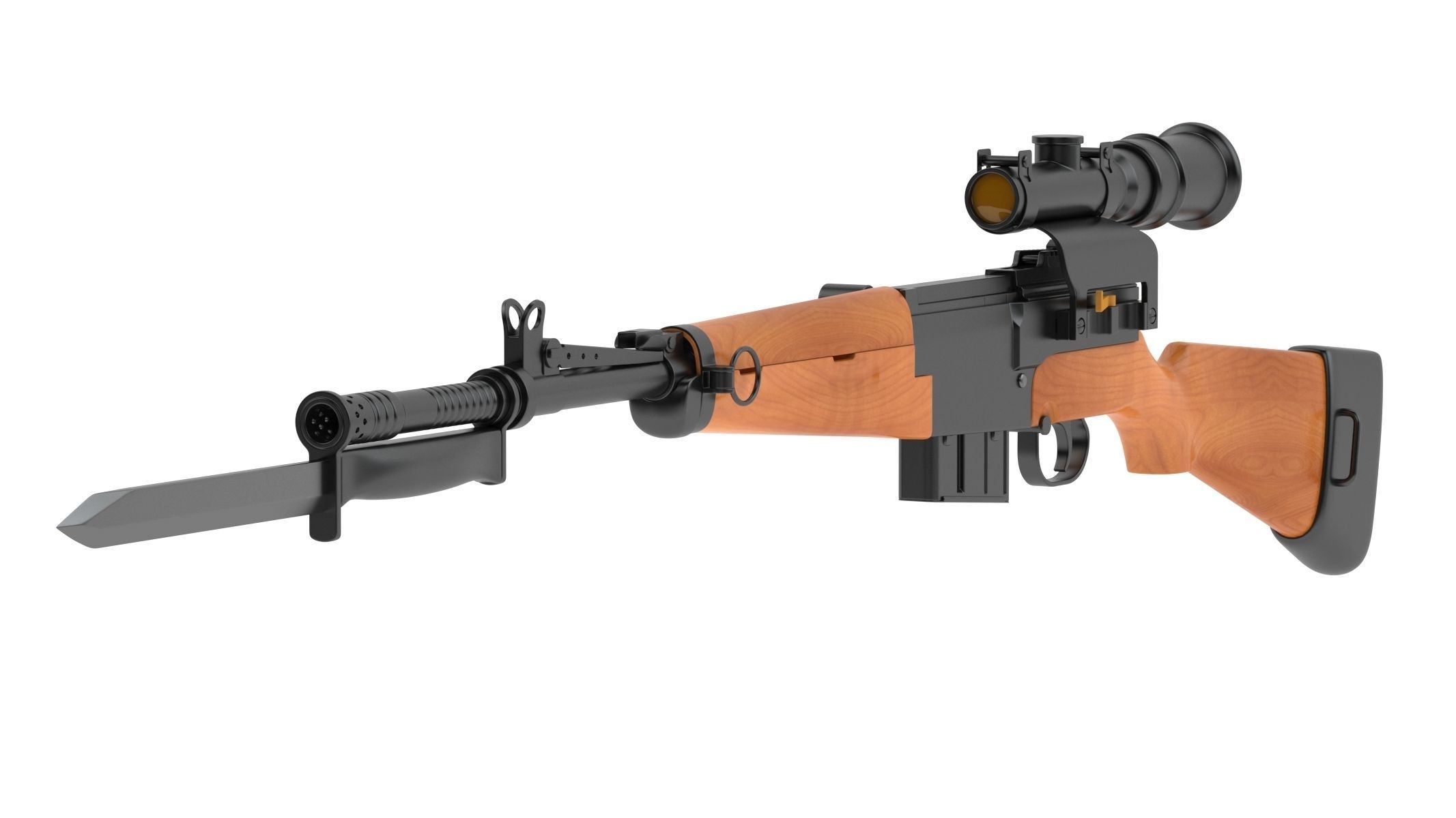 MAS-49 rifle 3D model_3
