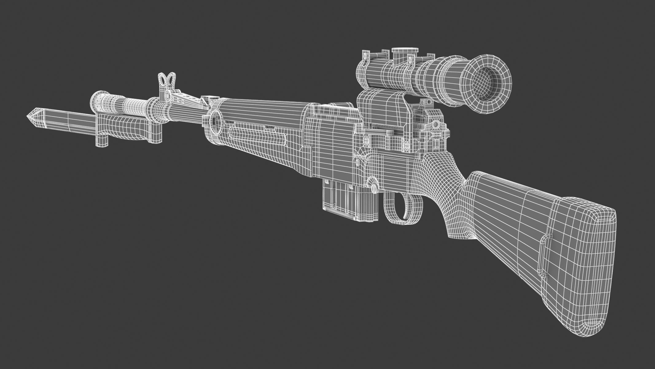 MAS-49 rifle 3D model_16