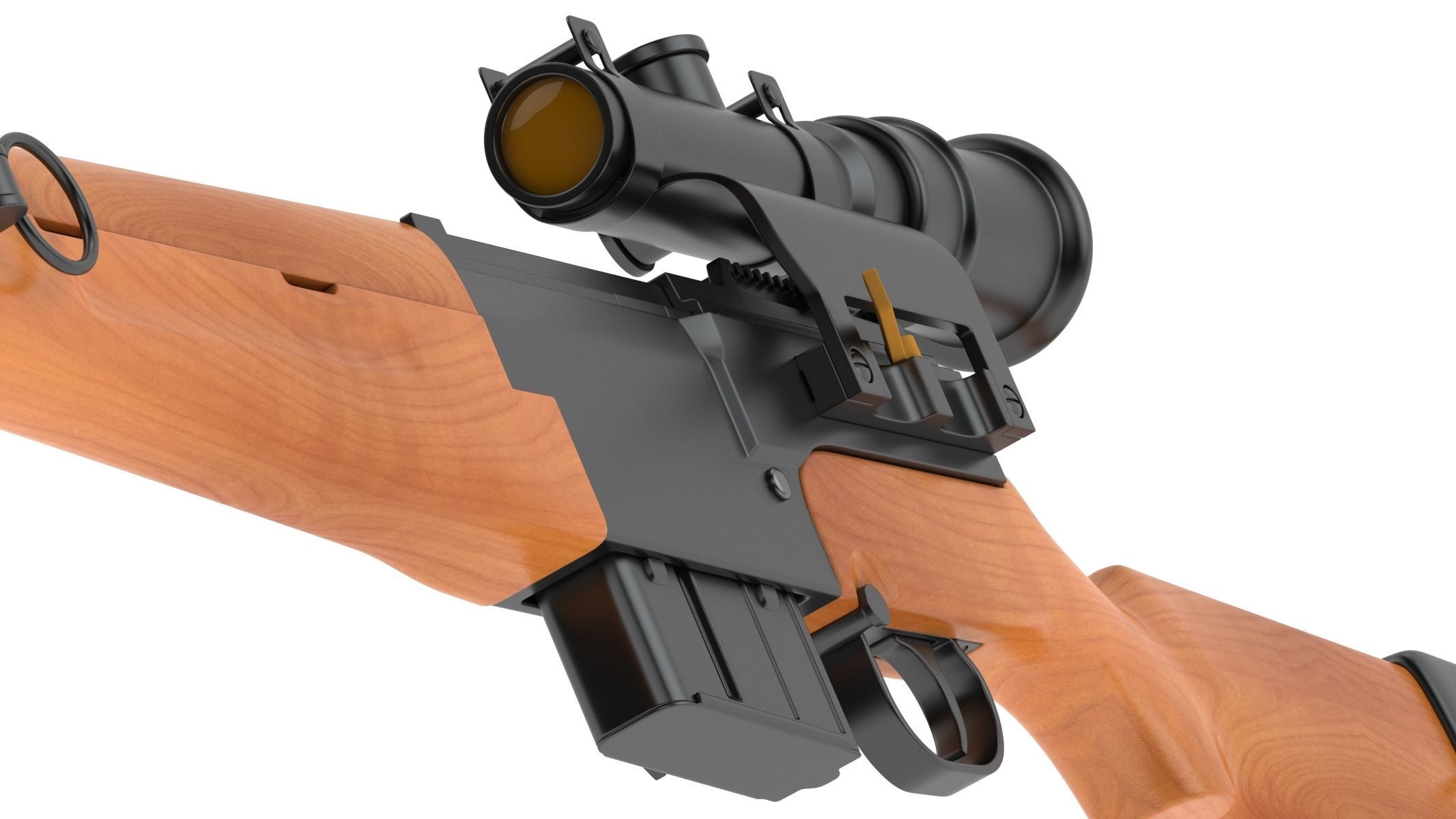 MAS-49 rifle 3D model_13