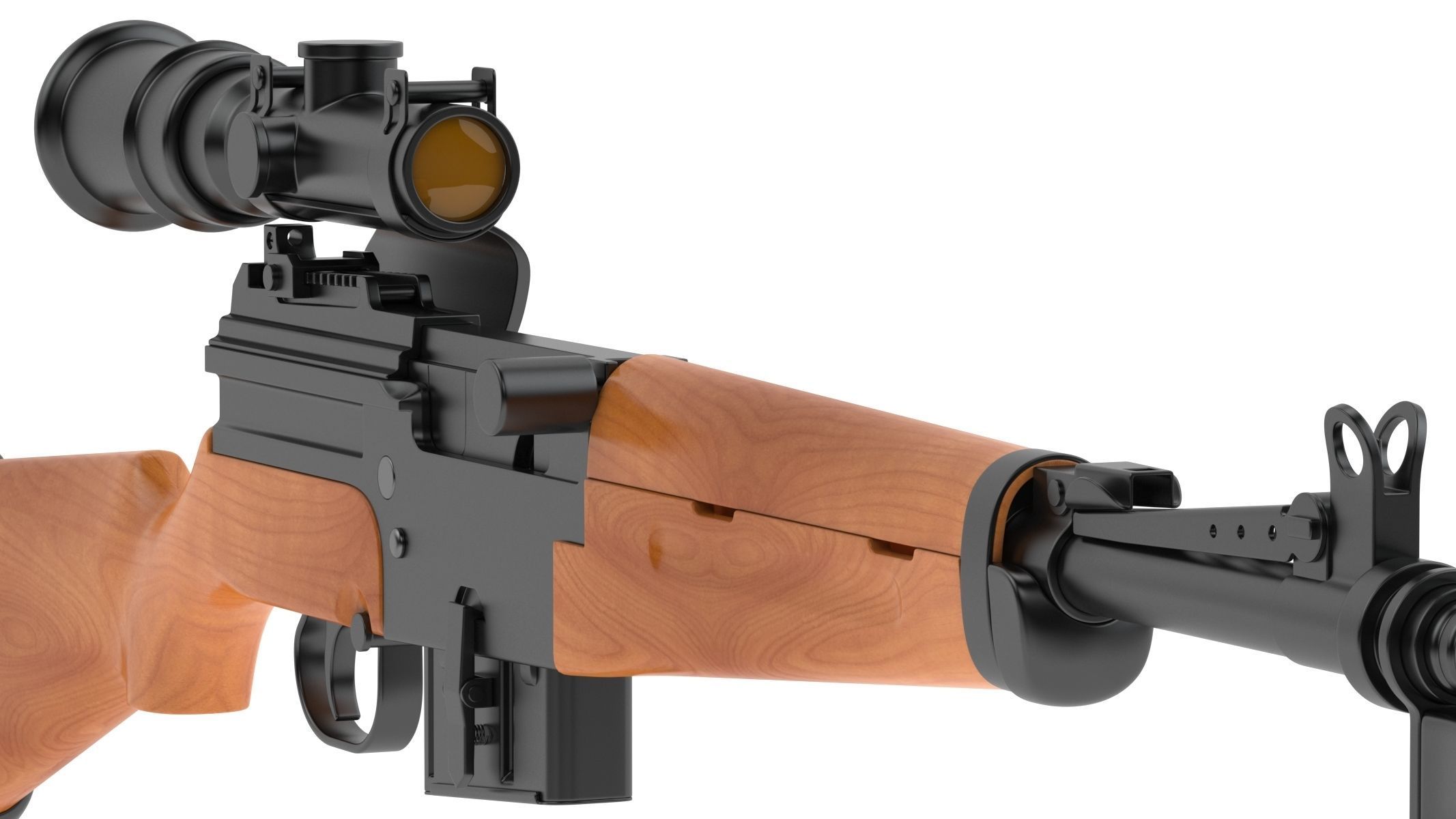 MAS-49 rifle 3D model_9