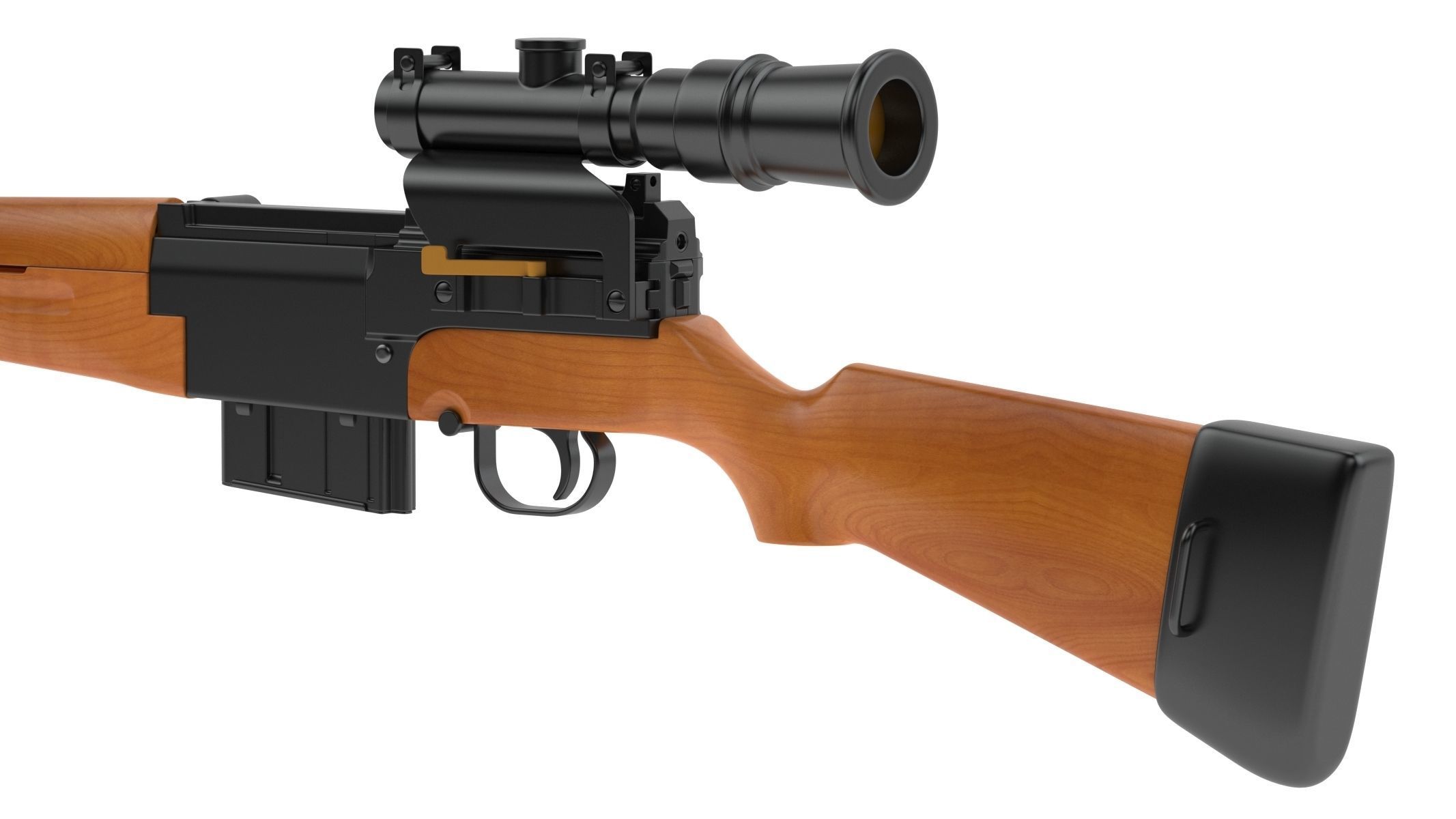 MAS-49 rifle 3D model_6