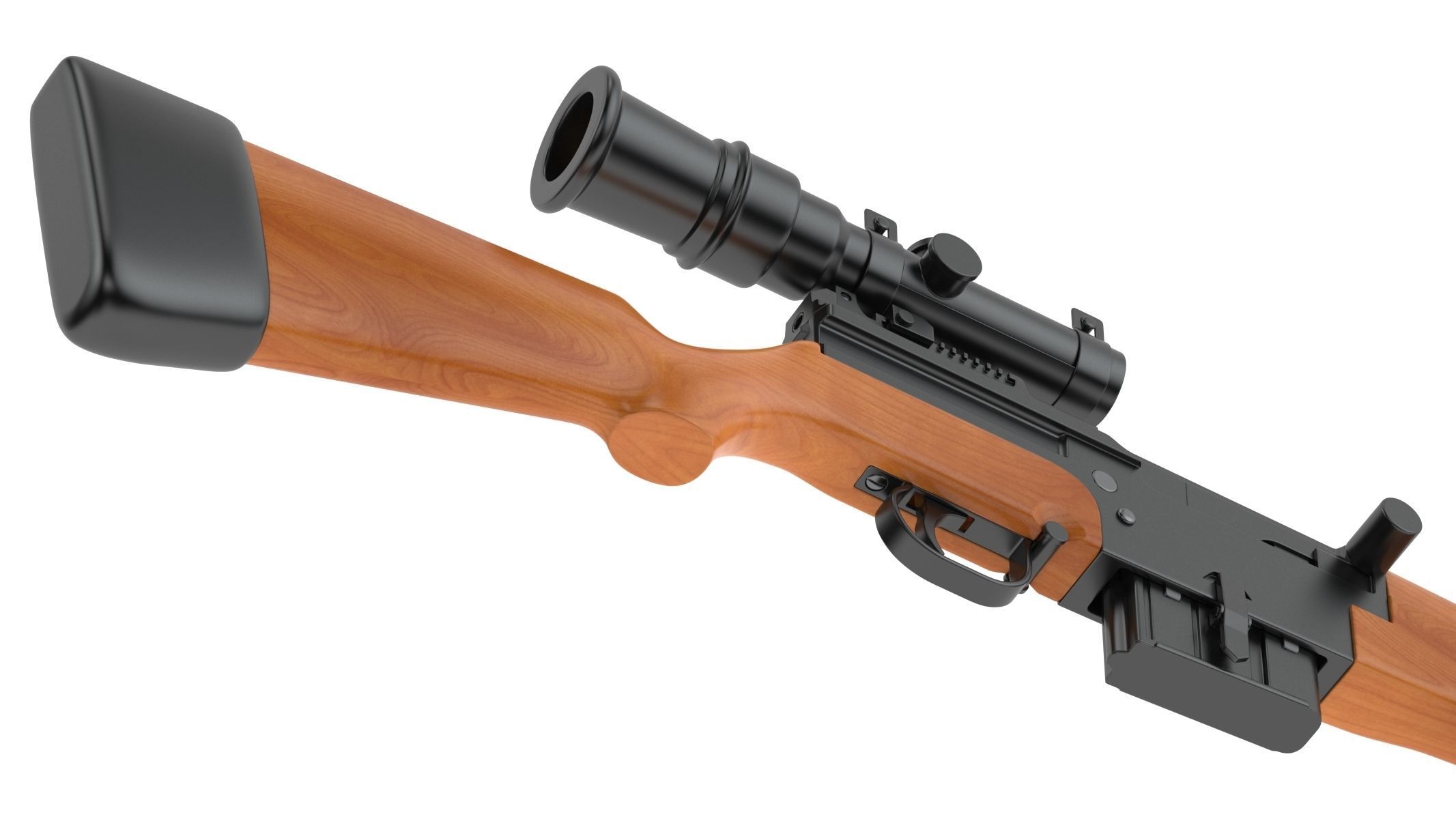 MAS-49 rifle 3D model_11